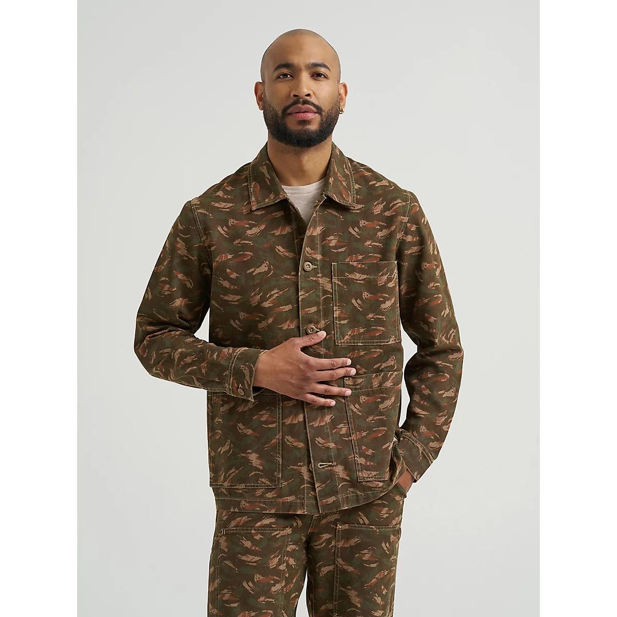 Men's Utility Chore Jacket in Micro Brushstroke Product Image