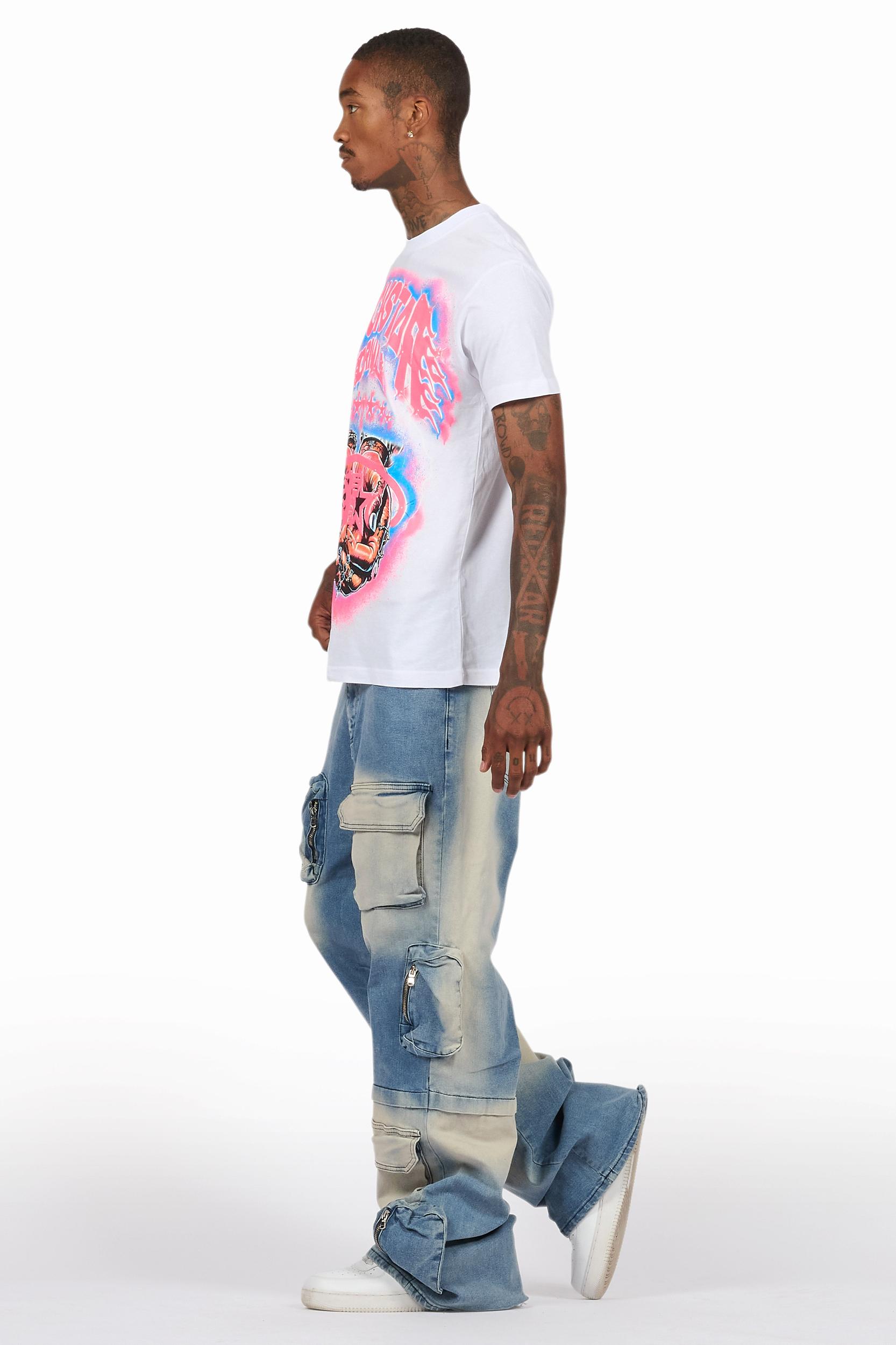 Pocketeer Tint Baggy Cargo Fit Jean Male Product Image