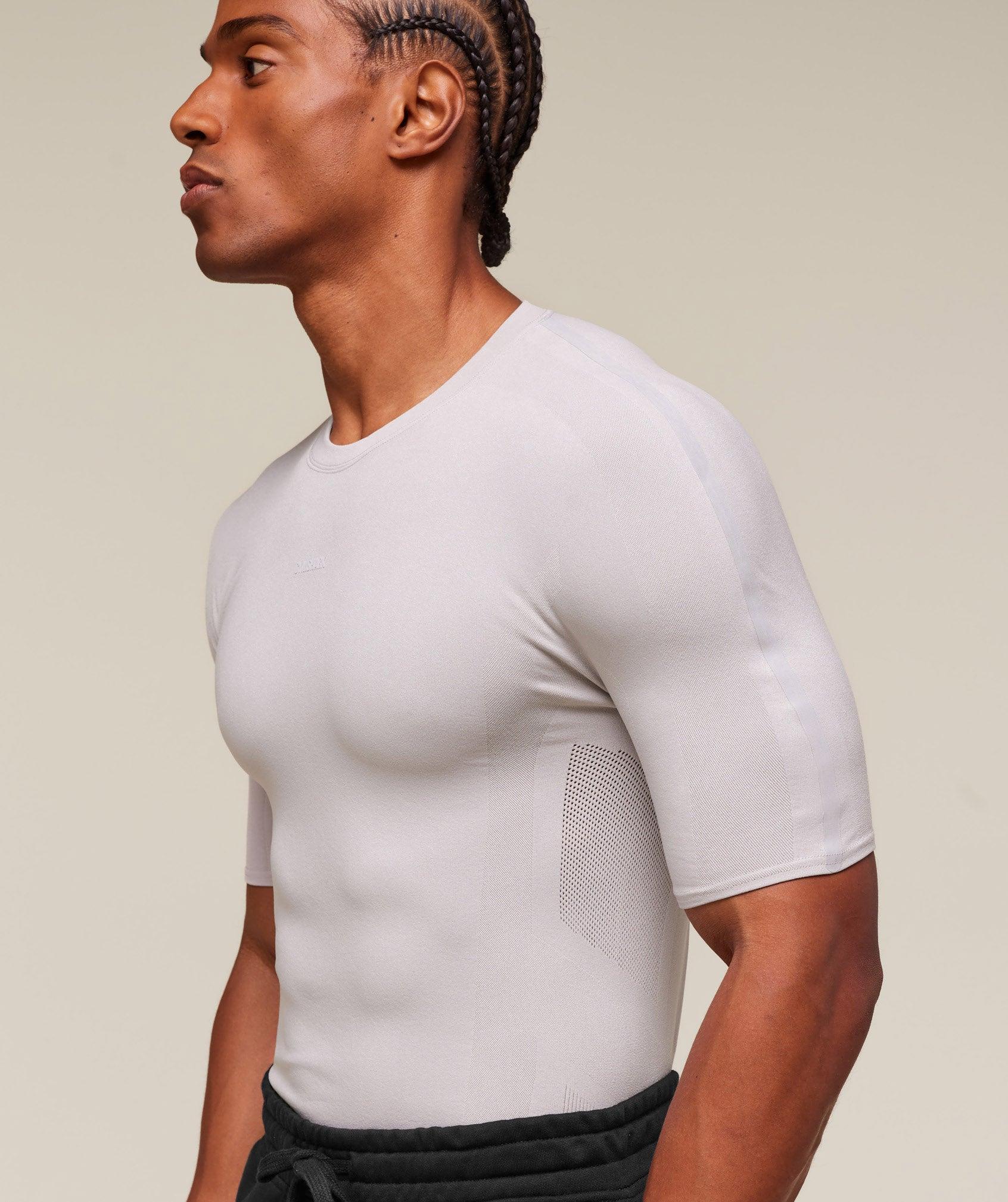 Gymshark everywear Warp Knit T-Shirt - Tame Grey Male Product Image