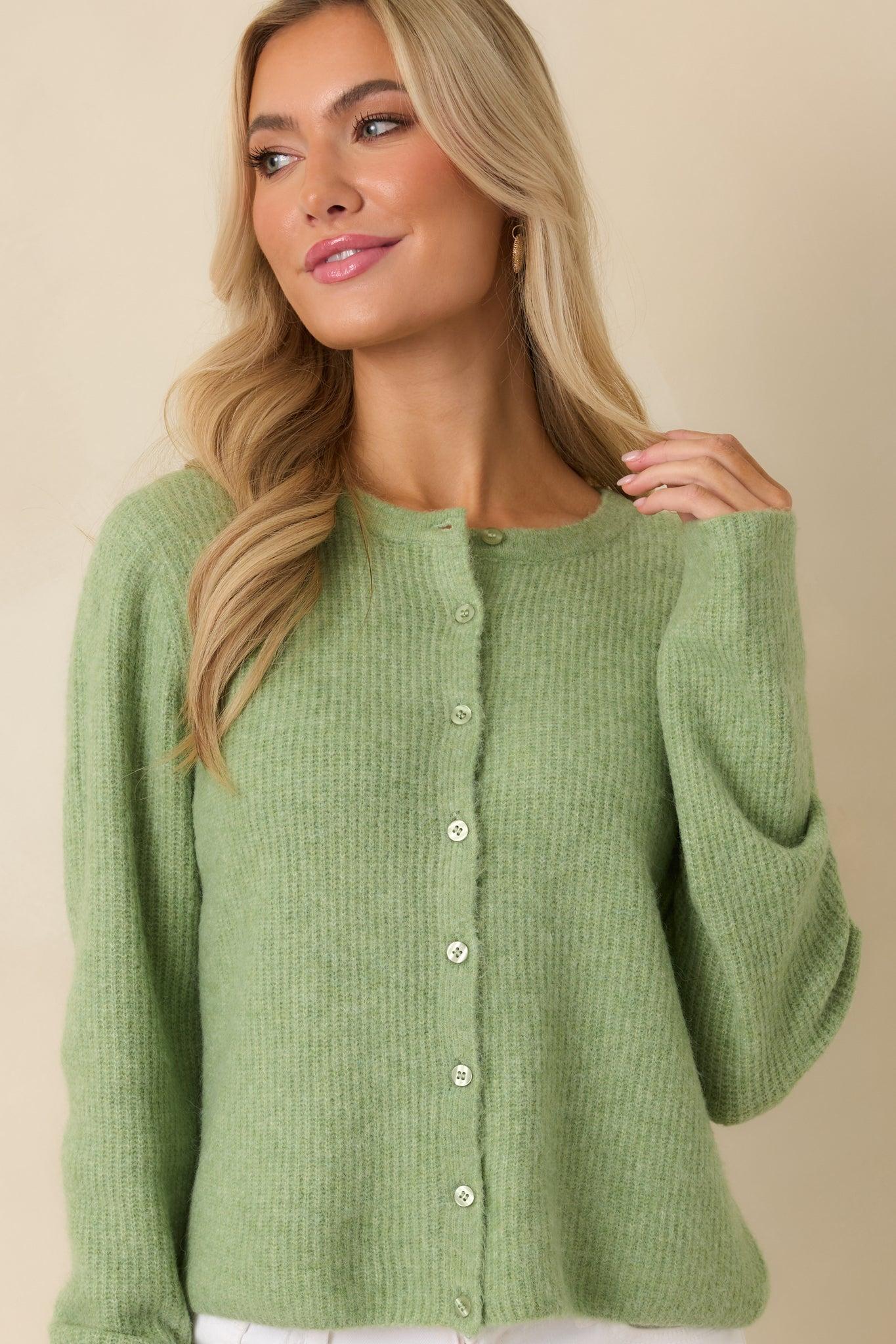 Z Supply Appletini Green Medina Rib Cardi Product Image
