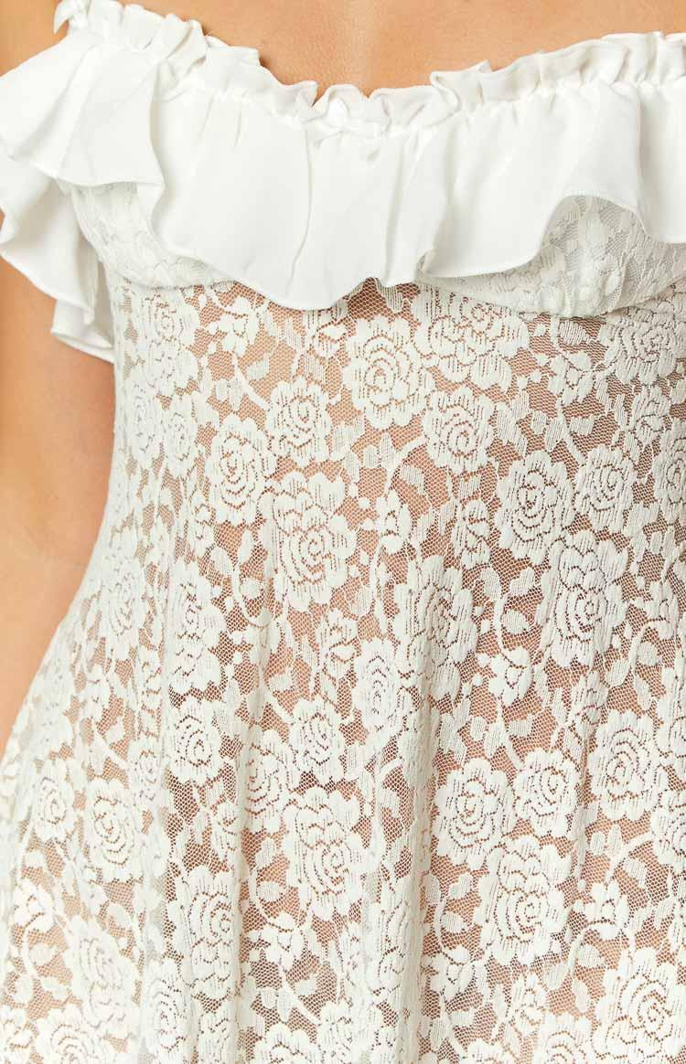 Bodhi White Lace Mini Dress Product Image