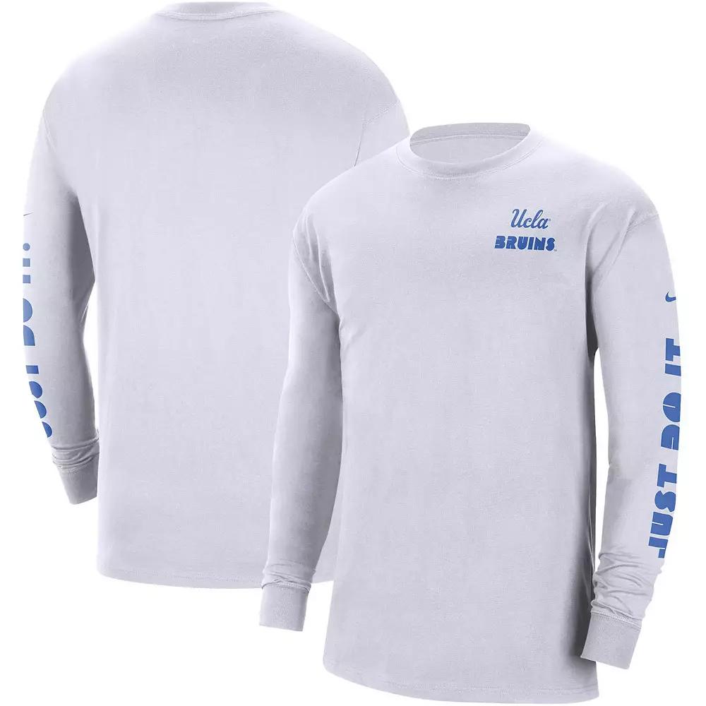 Men's Nike White UCLA Bruins Heritage Max 90 Long Sleeve T-Shirt, Size: 2XL Product Image