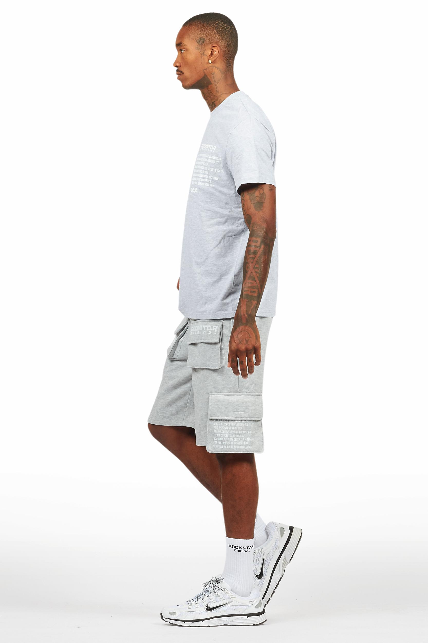 Jash Heather Grey Short Set Male Product Image