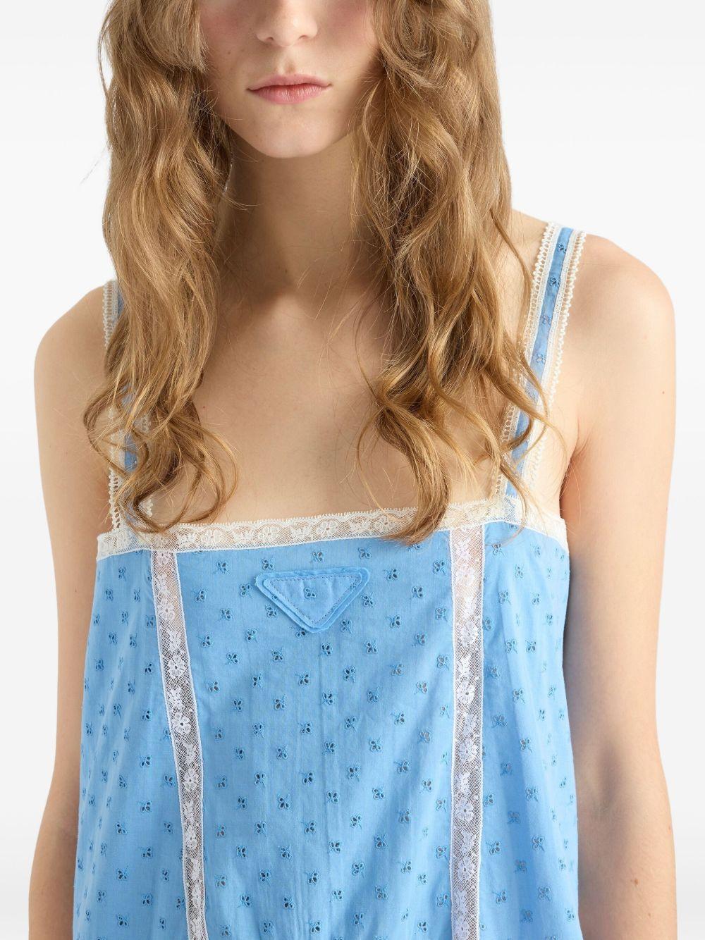 logo-embroidered mini dress Product Image