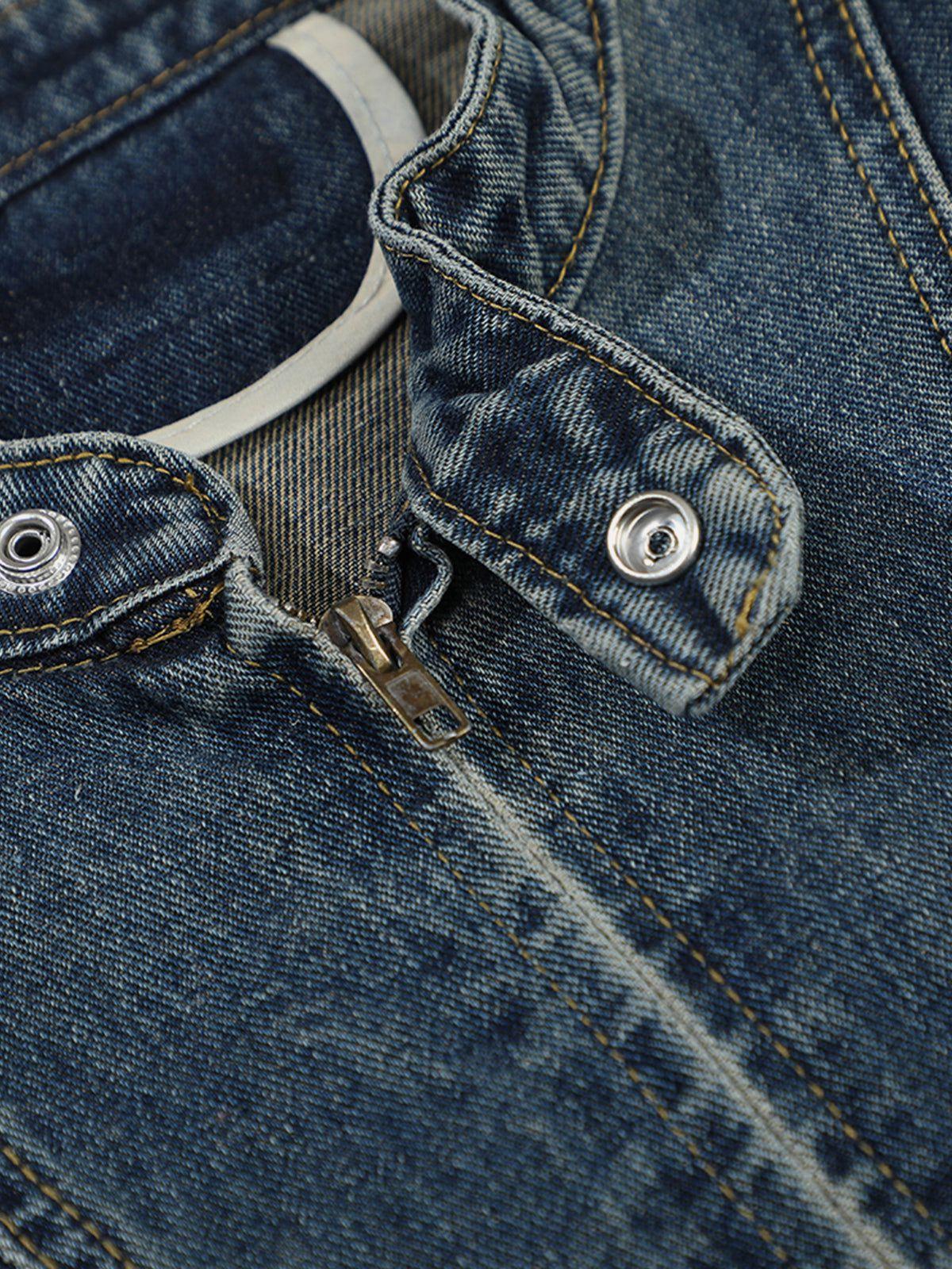 Aelfric Eden Boxy Washed Denim Jacket Product Image