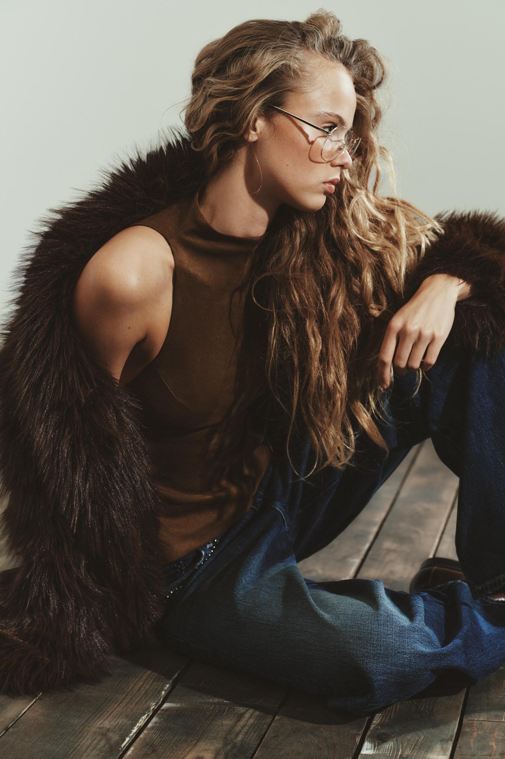 FAUX SUEDE TOP Product Image