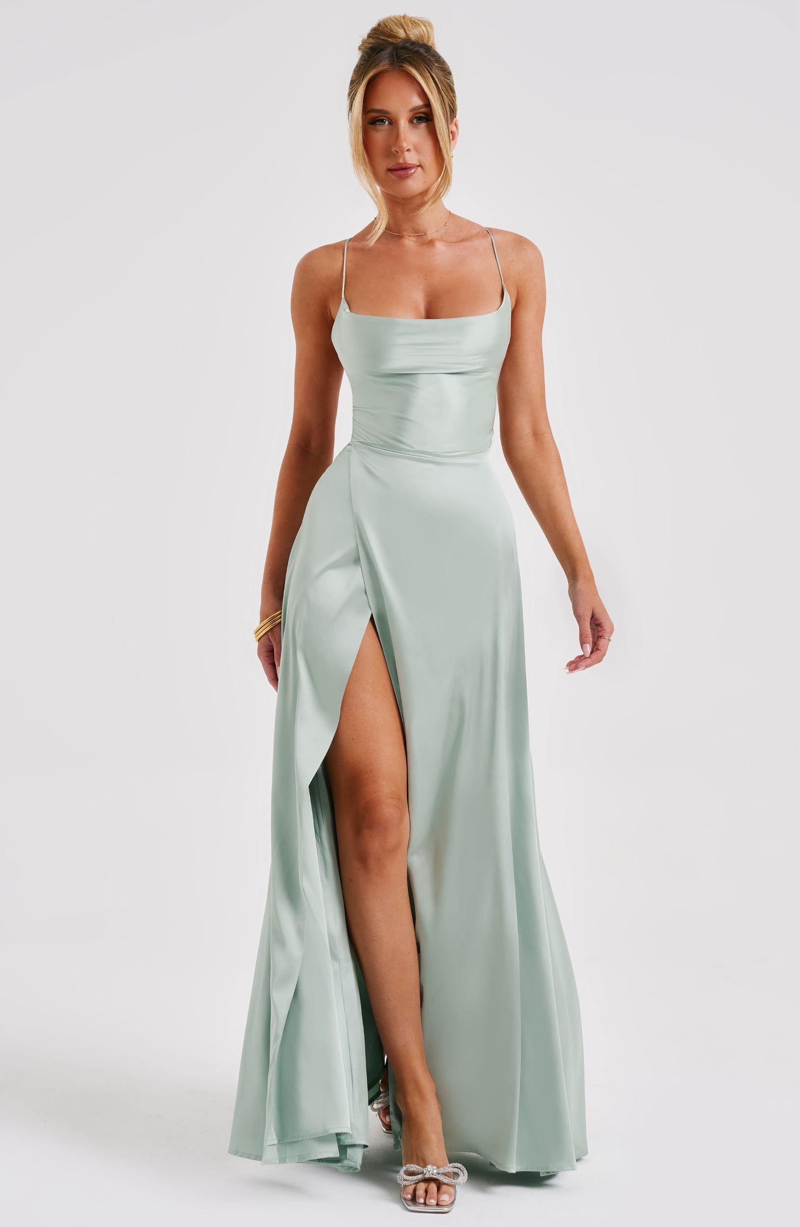 Bethany Maxi Dress - Sage Product Image