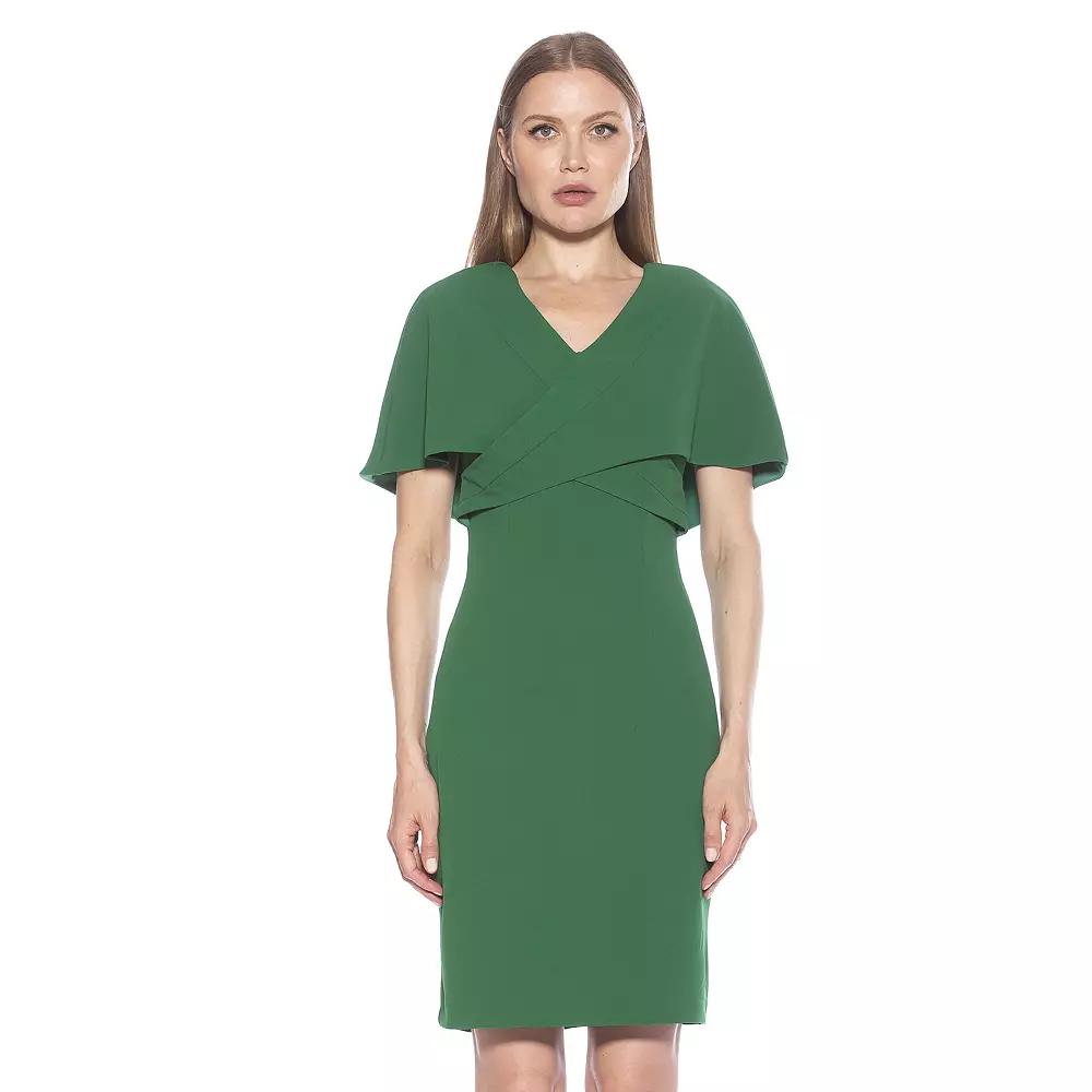 Women's ALEXIA ADMOR Devi V Neck Wrap Sheath Dress,  Product Image