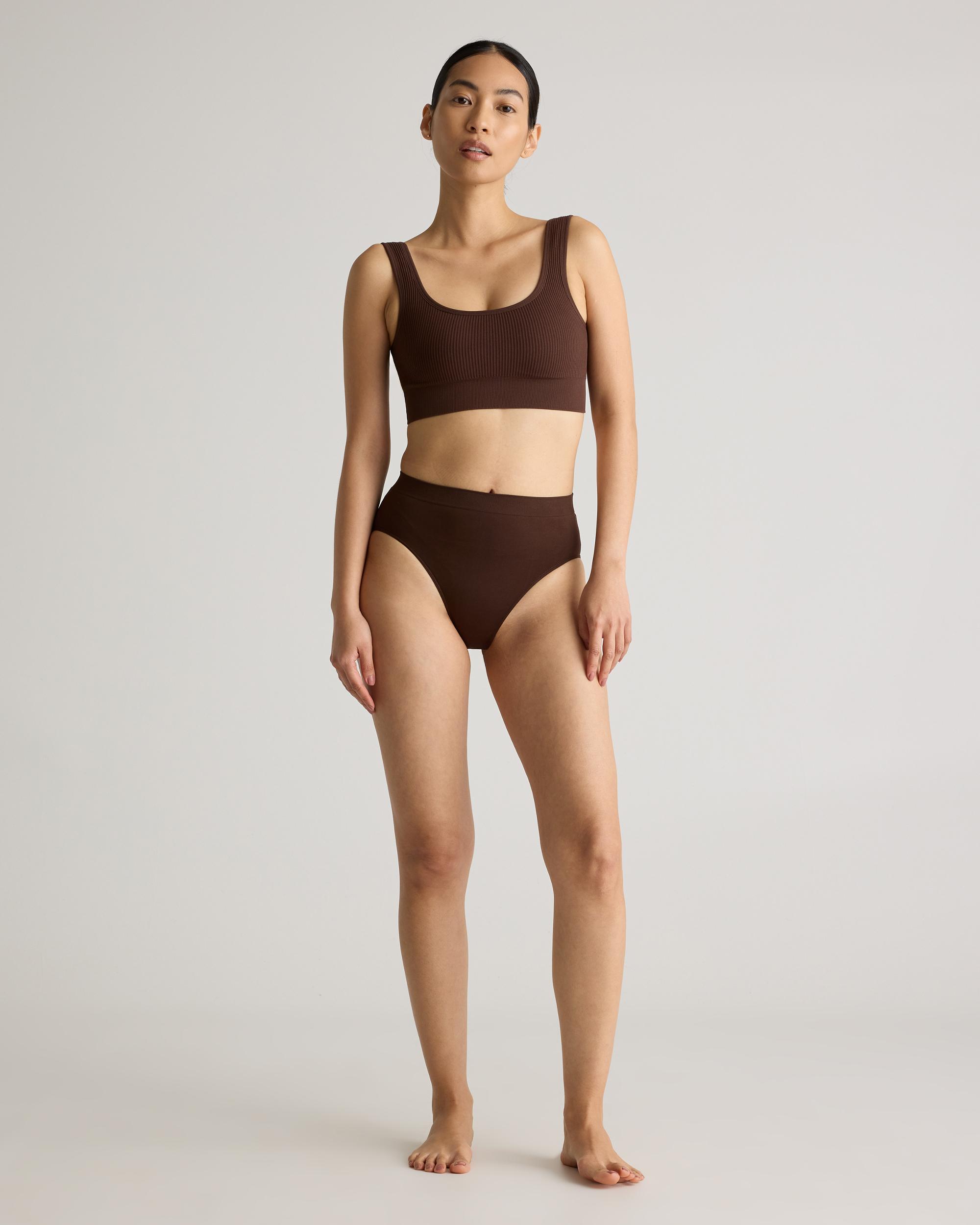 Quince | Women's Comfort Rib Tank Top Bralette Size XS, Nylon/Spandex Product Image