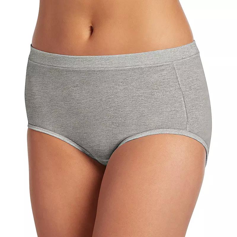 Women's Jockey® Cotton Stretch Brief Panty 1556, Gray Grey Product Image