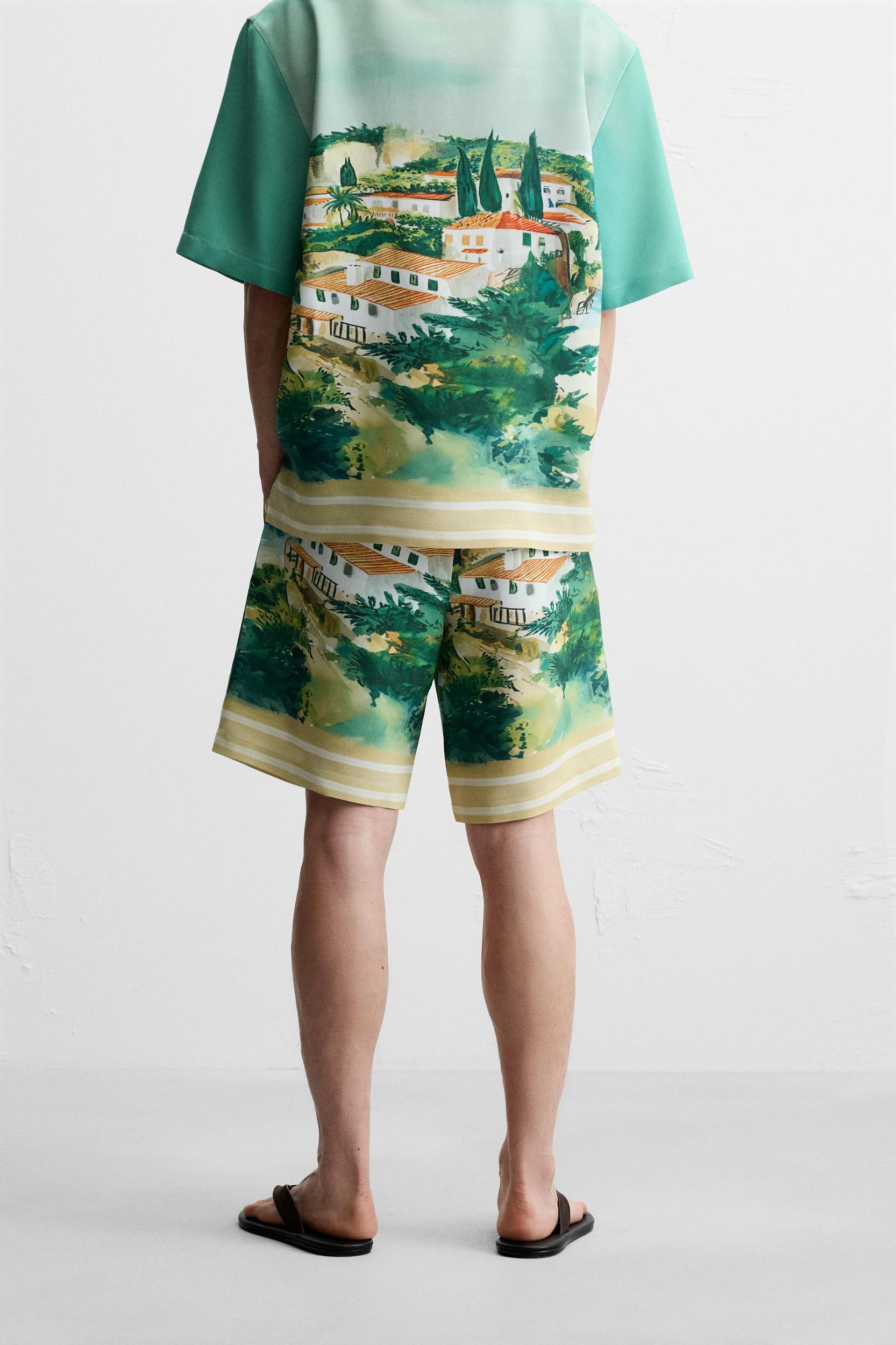 LANDSCAPE PRINT SHORTS Product Image