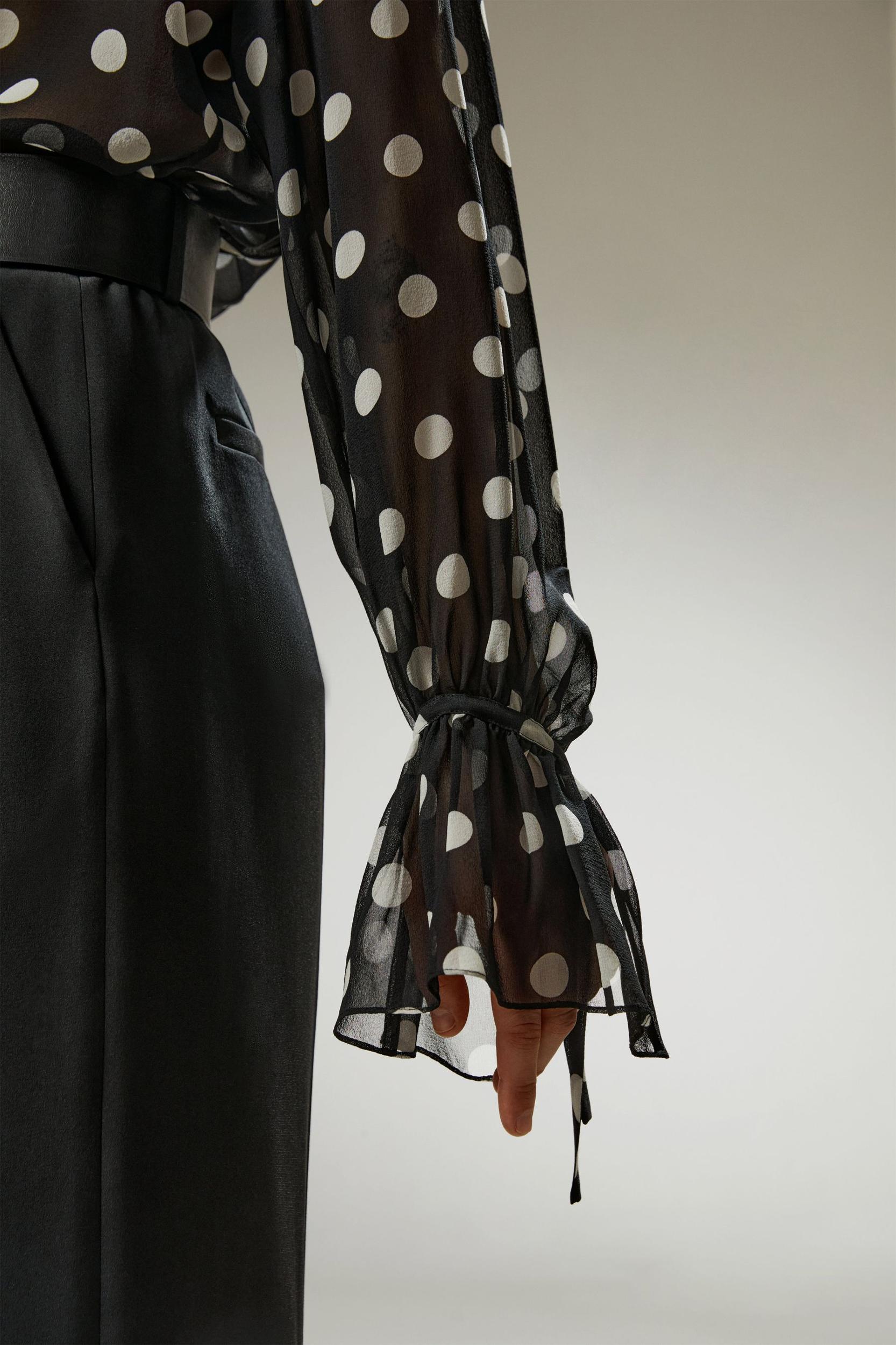 Polka Dots Georgette Blouse Product Image