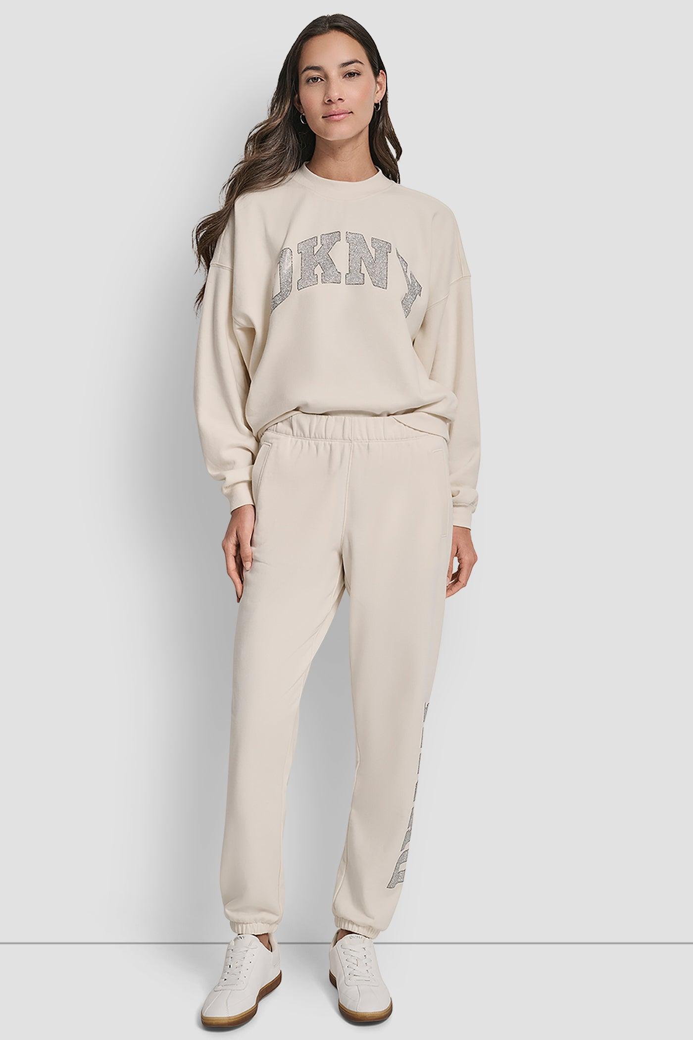 EXPLODED RHINESTONE VARISTY LOGO HIGH RISE RELAXED Product Image