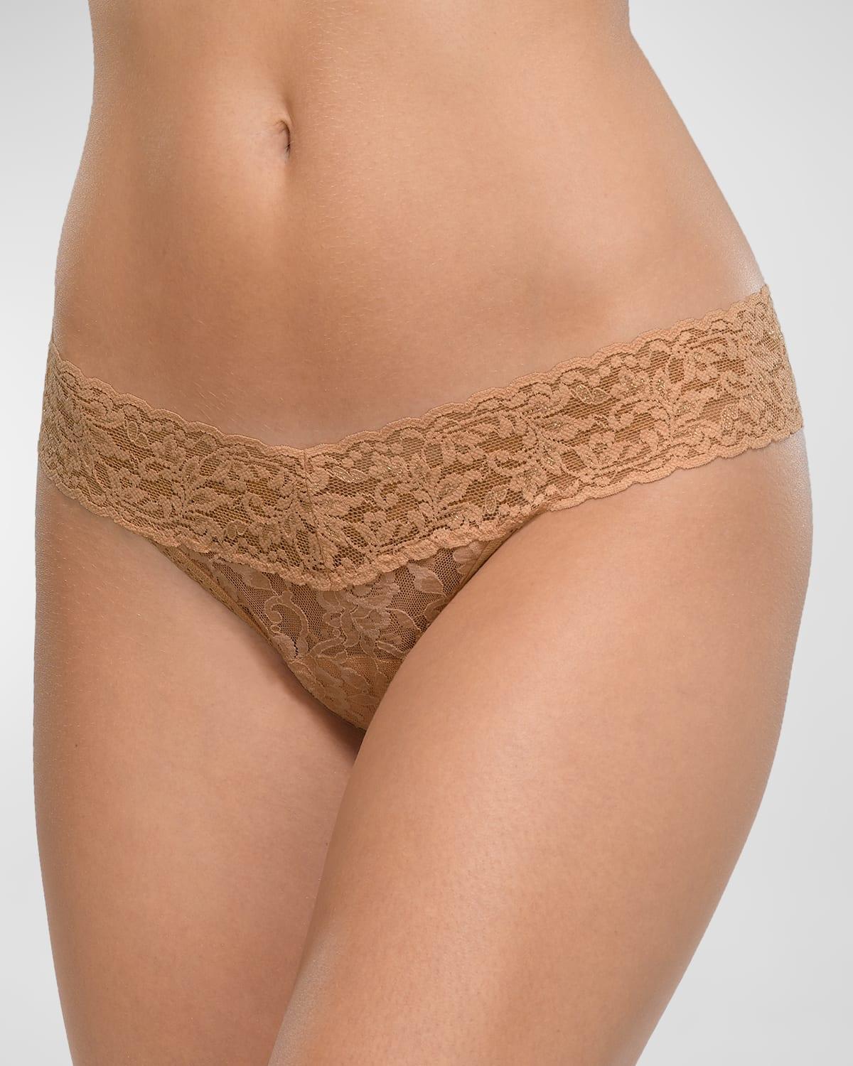 Signature Lace Low Rise Thong Product Image