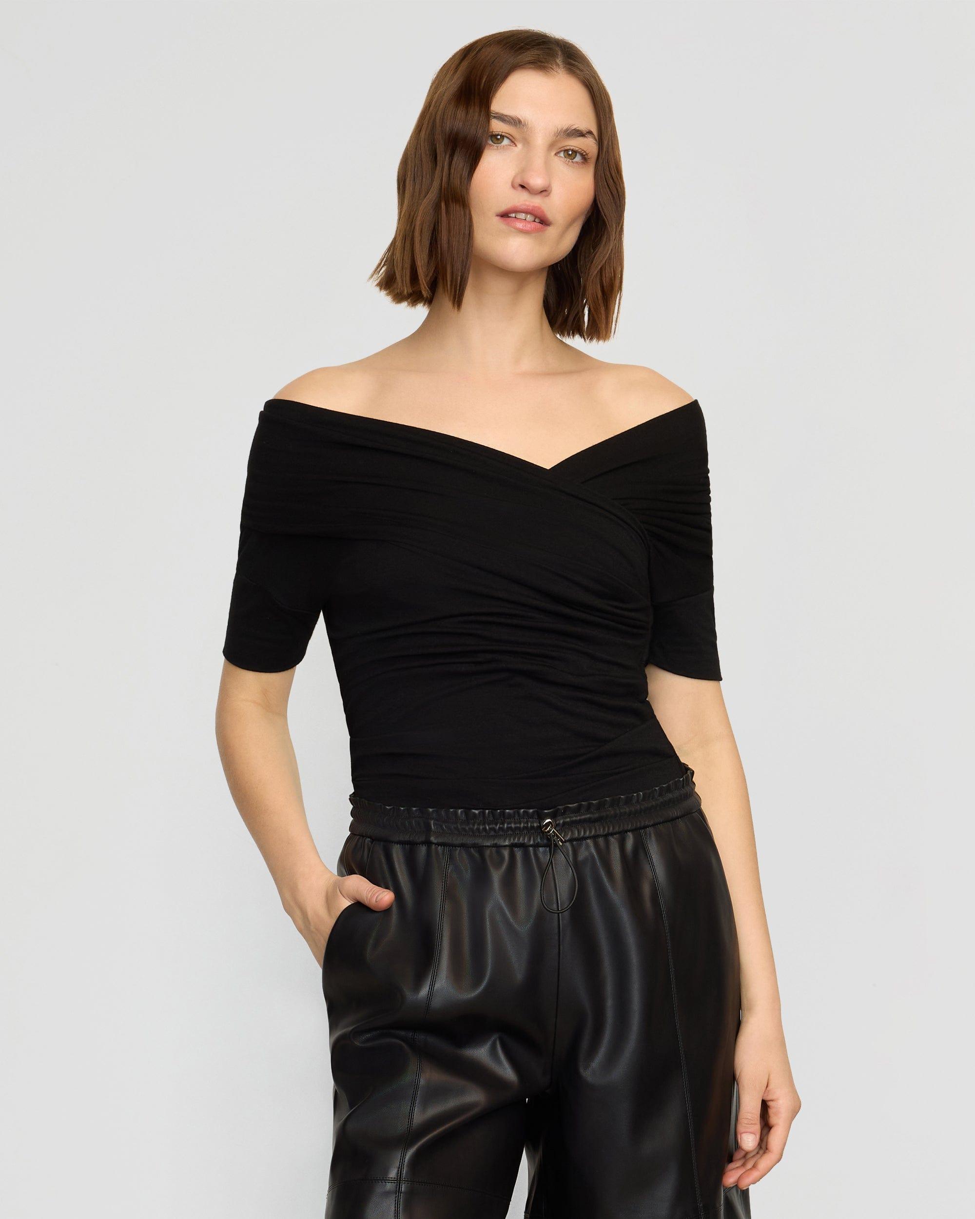 Thalia Ruched Off-Shoulder Tee Product Image