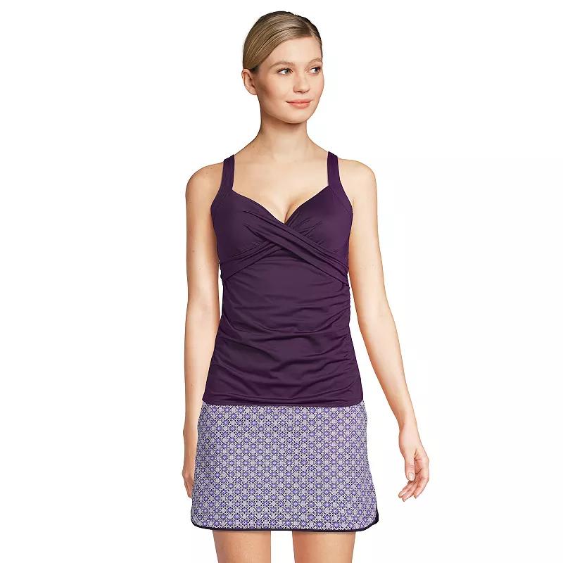 Women's Lands' End Surplice Underwire Tankini Swimsuit Top,  Product Image
