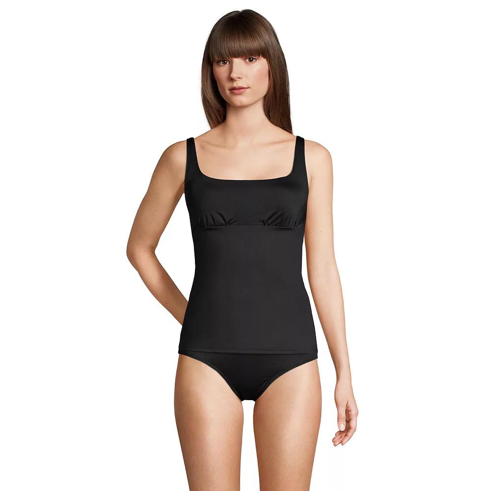 Petite Lands' End UPF 50 Underwire Squareneck Tankini Top, Women's,  Product Image
