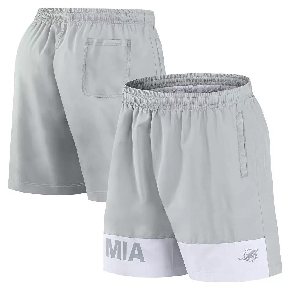 Men's Fanatics Gray Miami Dolphins Elements Shorts,  Product Image