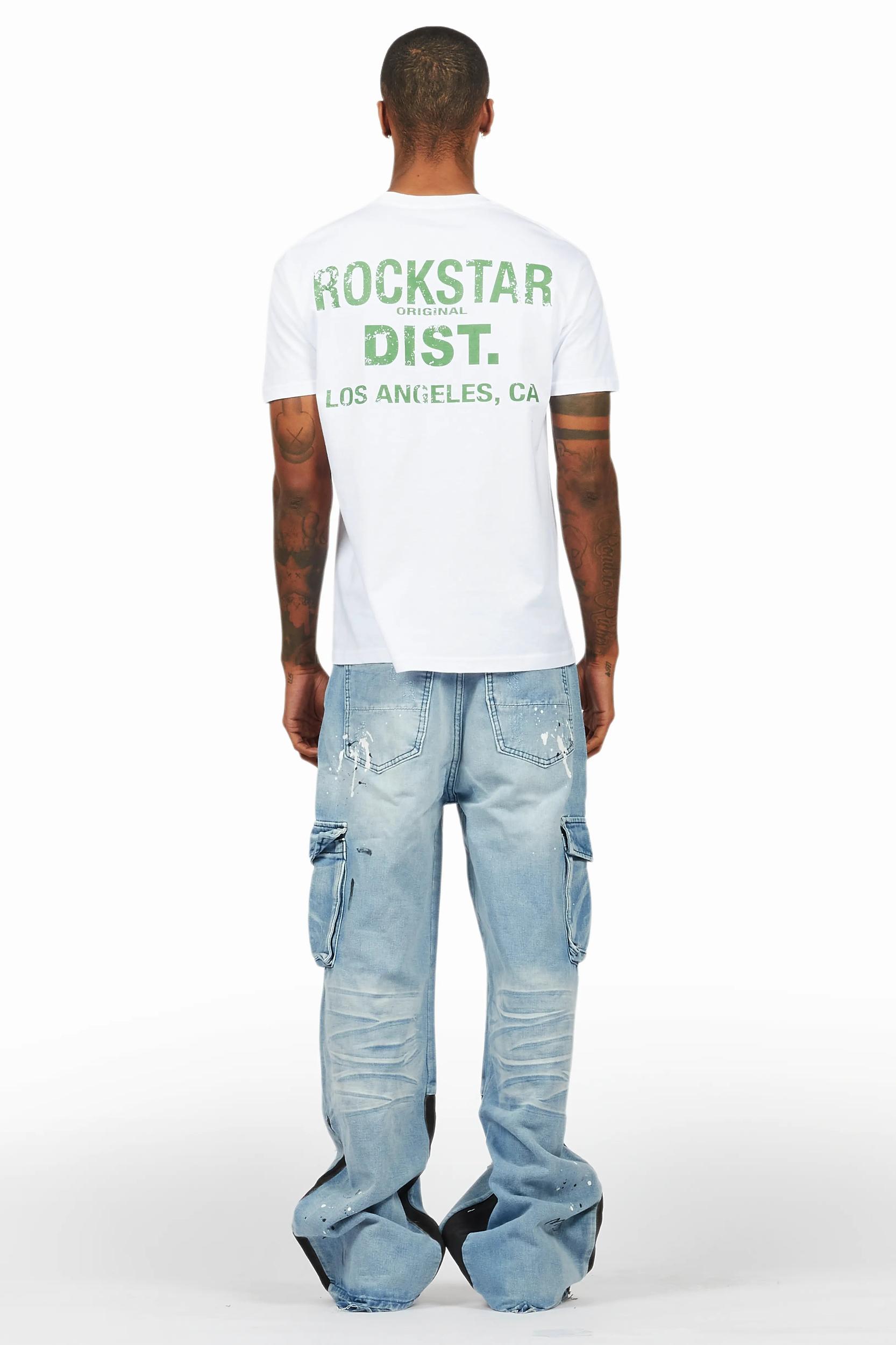 Dubaku Blue Baggy Fit Jean Male Product Image