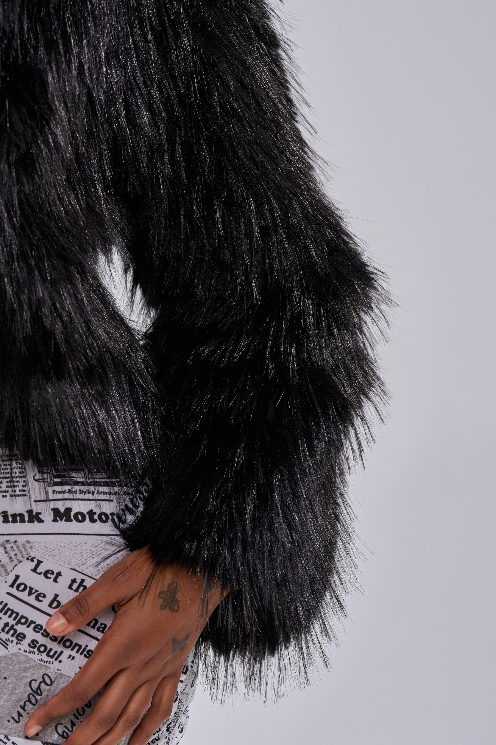 LOSING IT HOODED FAUX FUR Product Image