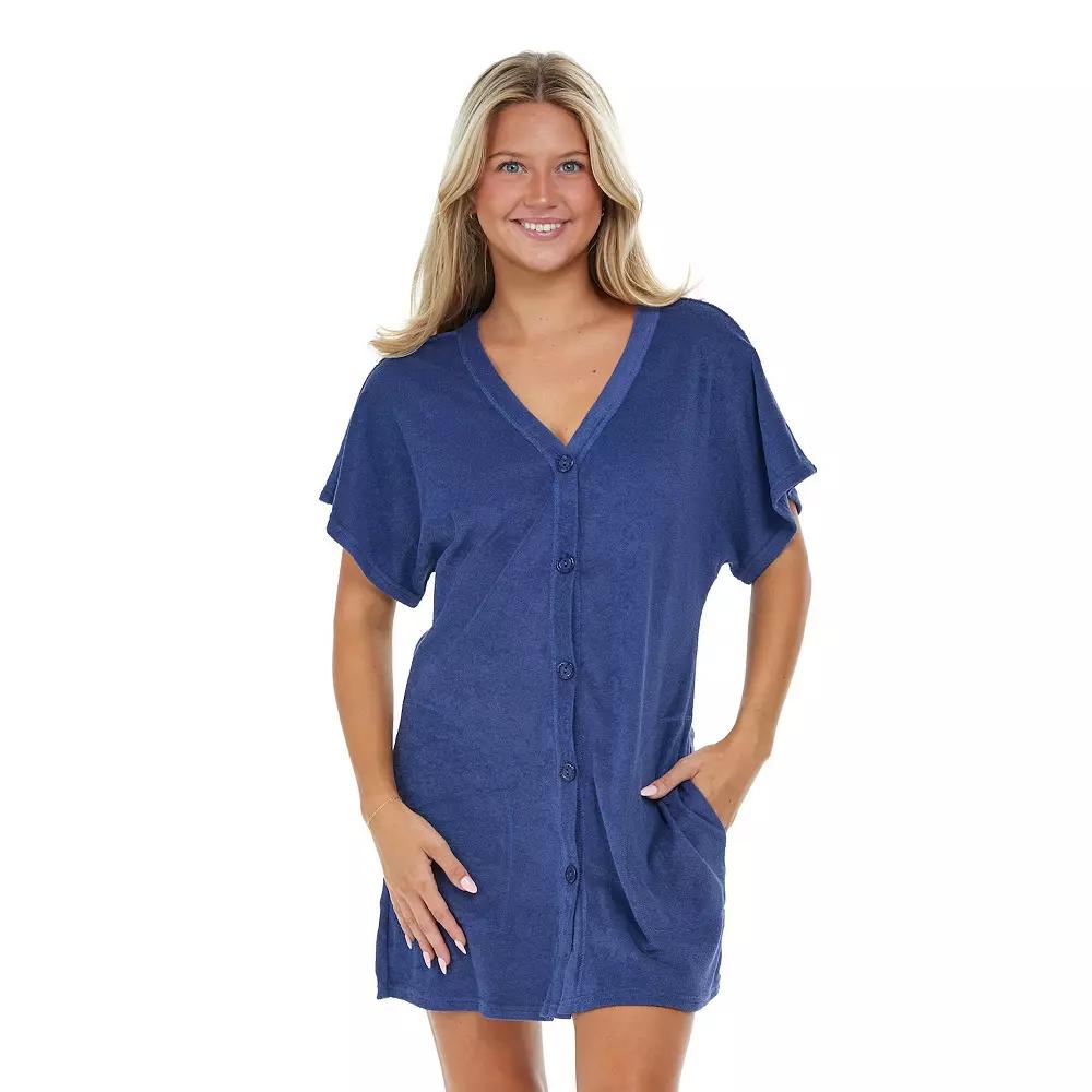 Women's Jordan Taylor Button Front Swim Cover Up with Pockets,  Product Image