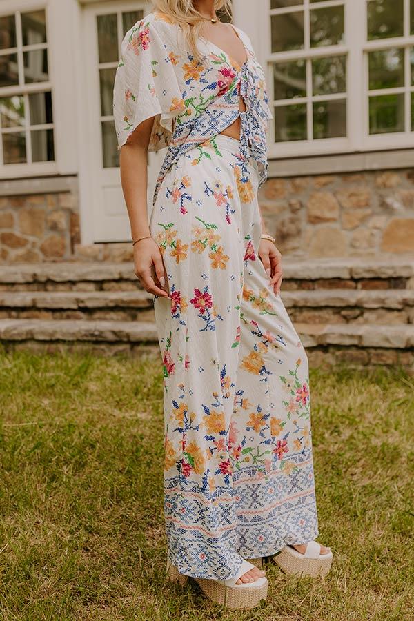 Boho Chic High Waist Floral Pants Product Image