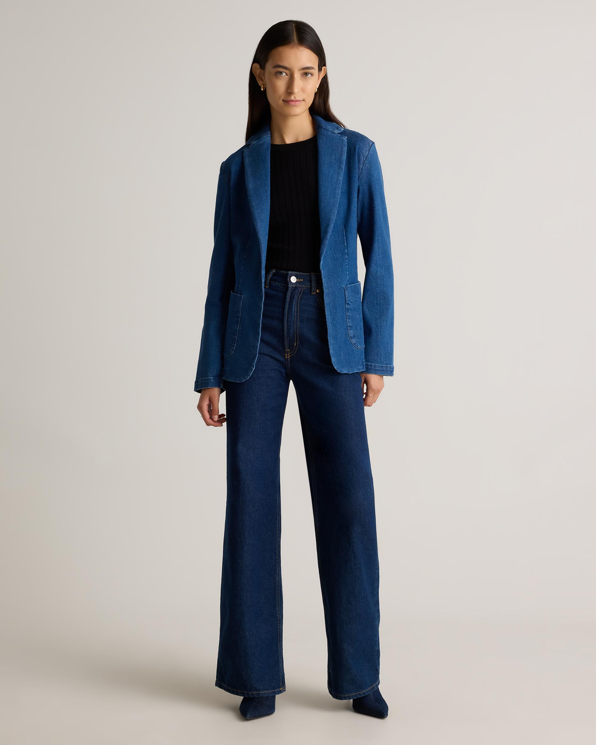 Quince | Women's Stretch Denim Blazer Cotton Product Image