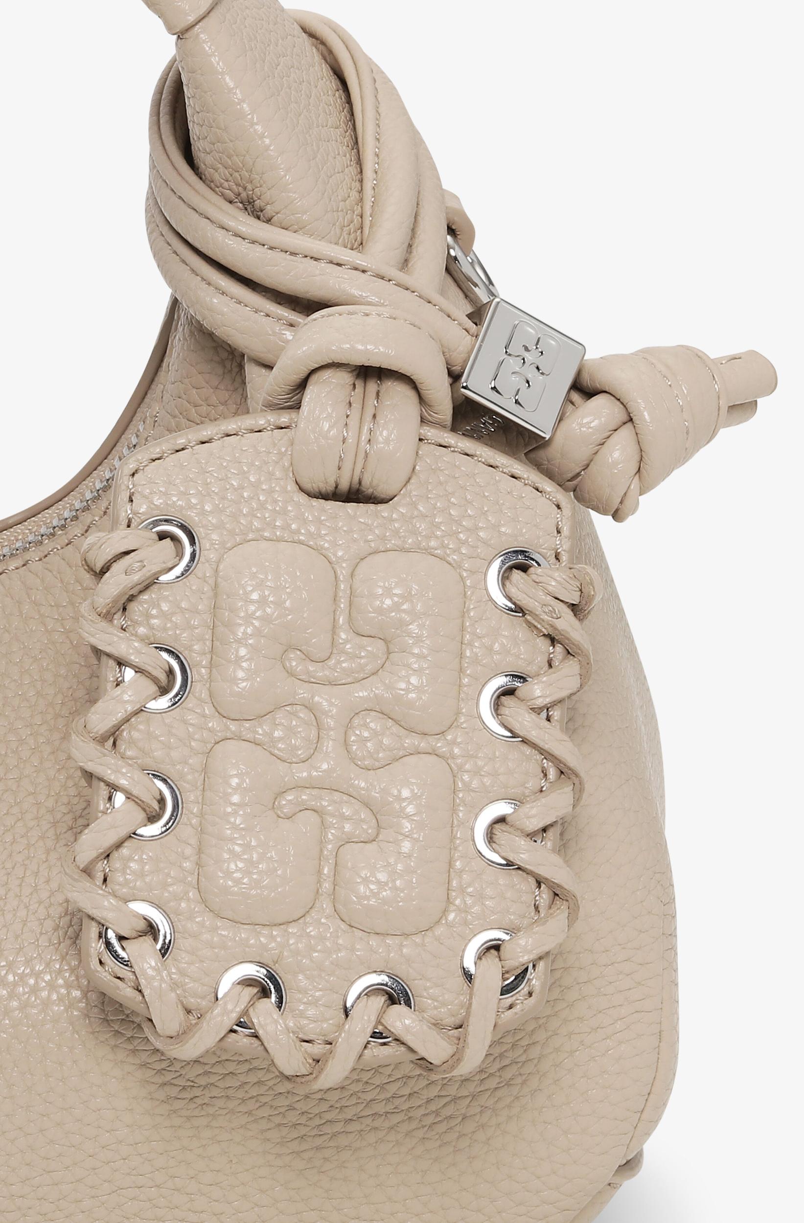 Light Grey Mini Hobo Bag Product Image