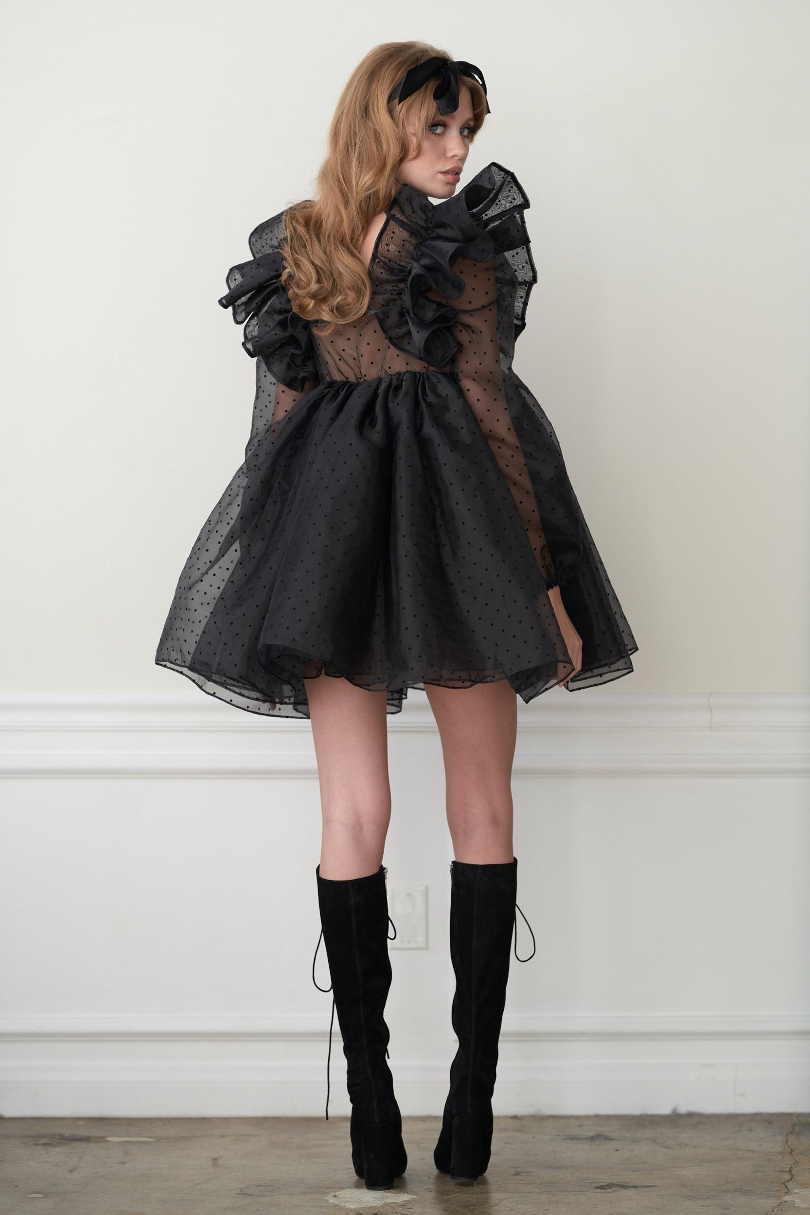 The Caviar Sugarfrill Puff Dress Product Image
