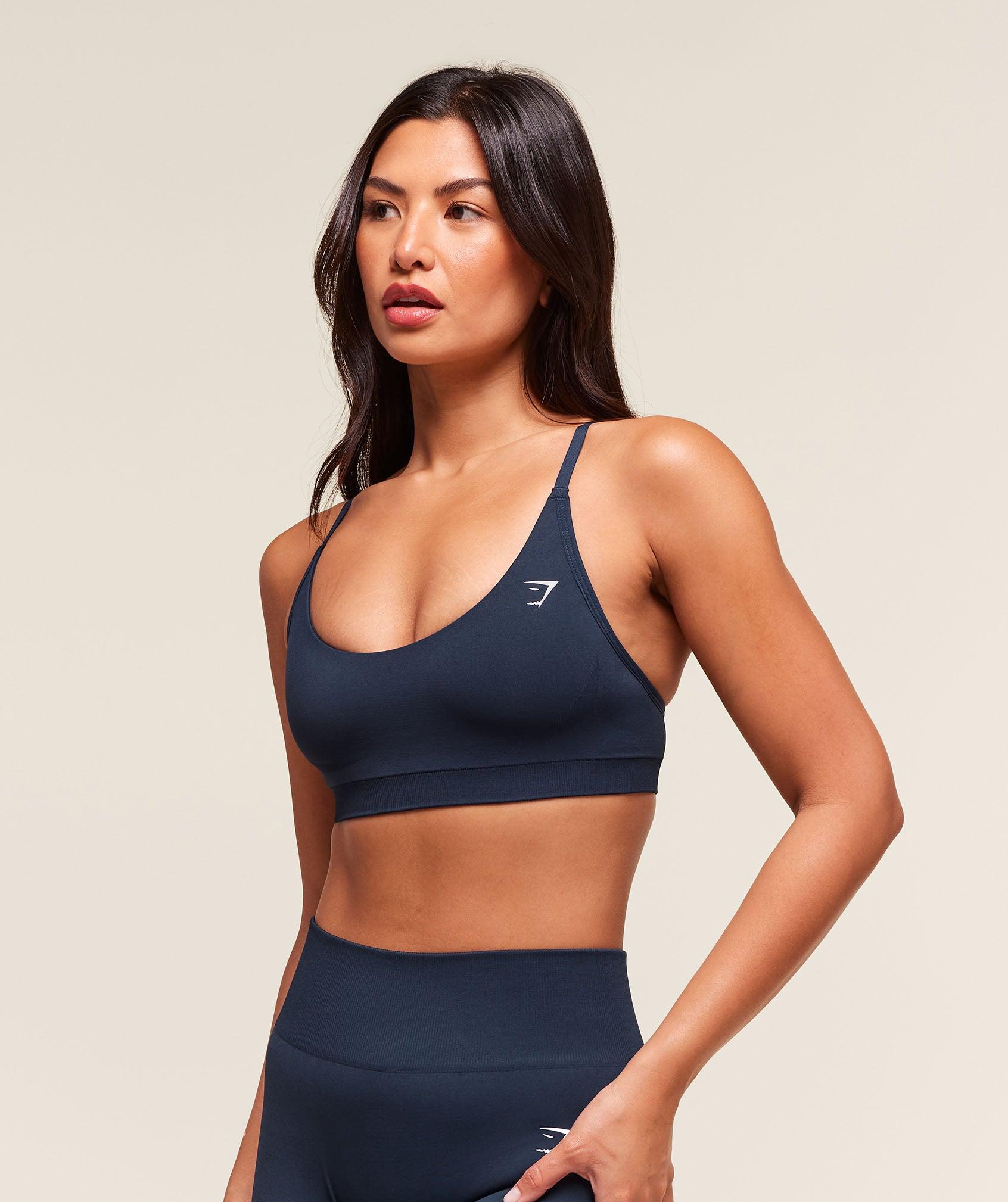 Gymshark Everyday Seamless Racerback Sports Bra - Navy Female Product Image