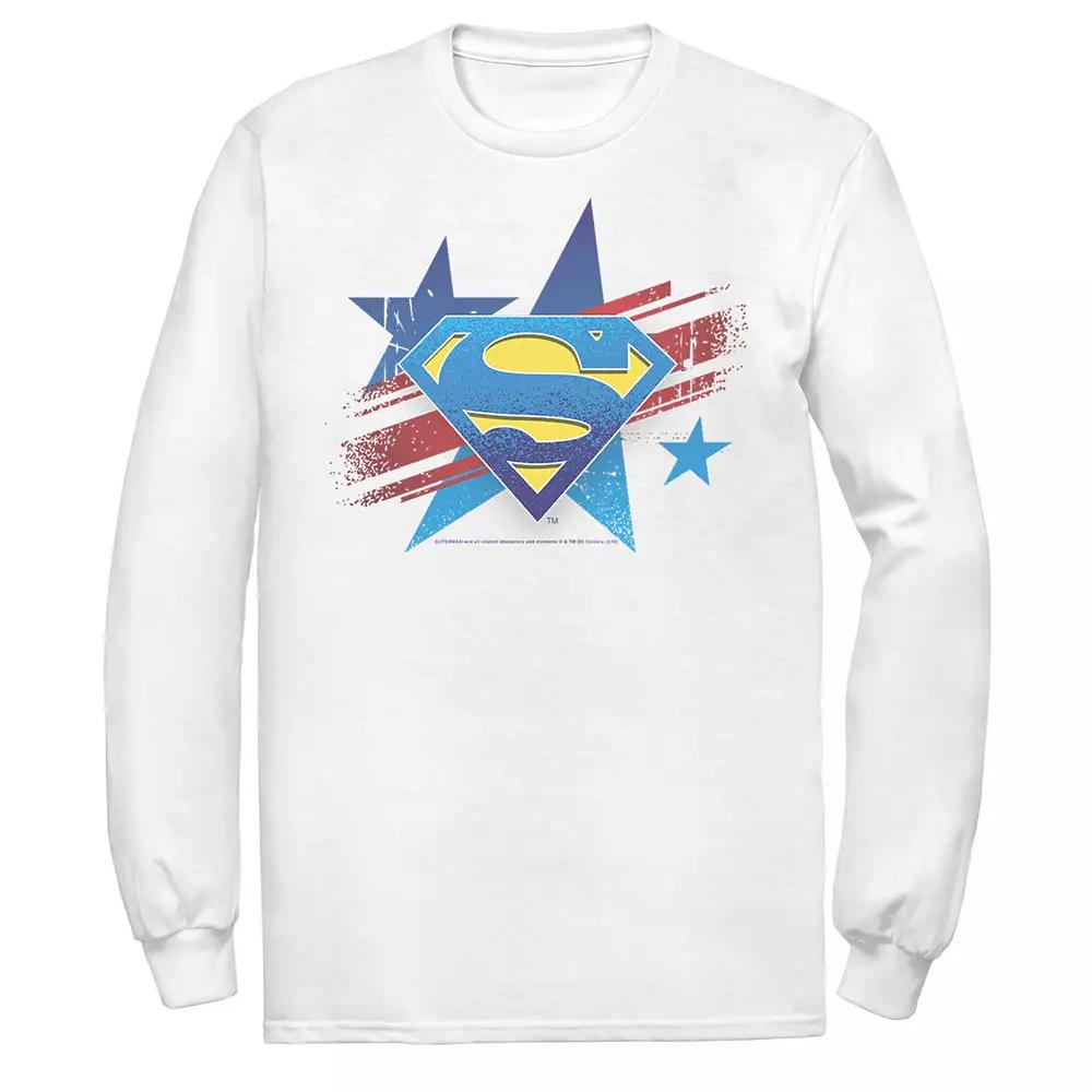 Men's DC Comics Superman Stars And Stripes Chest Logo Graphic Tee,  Product Image