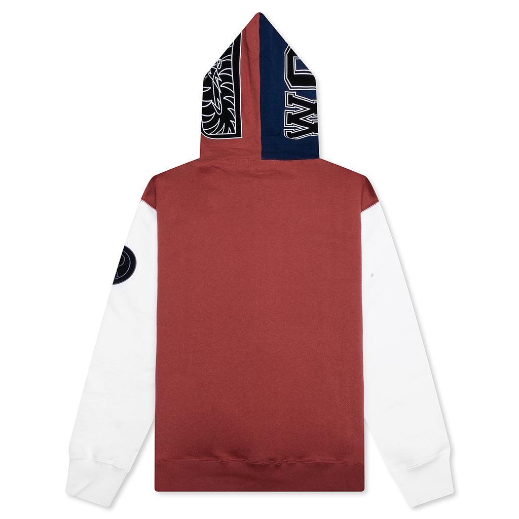 Shark Full Zip Hoodie France - Burgundy Male Product Image