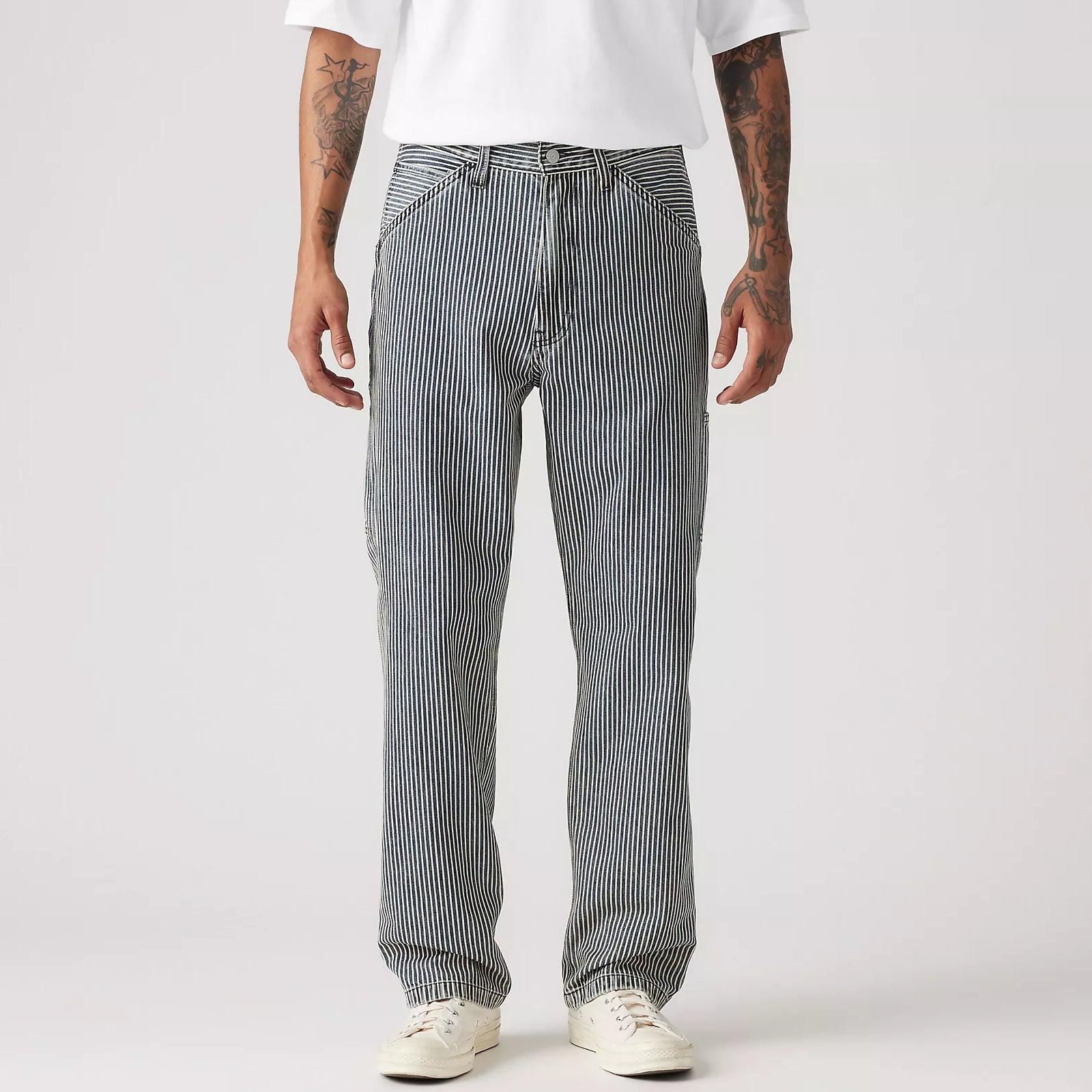 568 Carpenter Pant - Aged Railroad Stripe Product Image