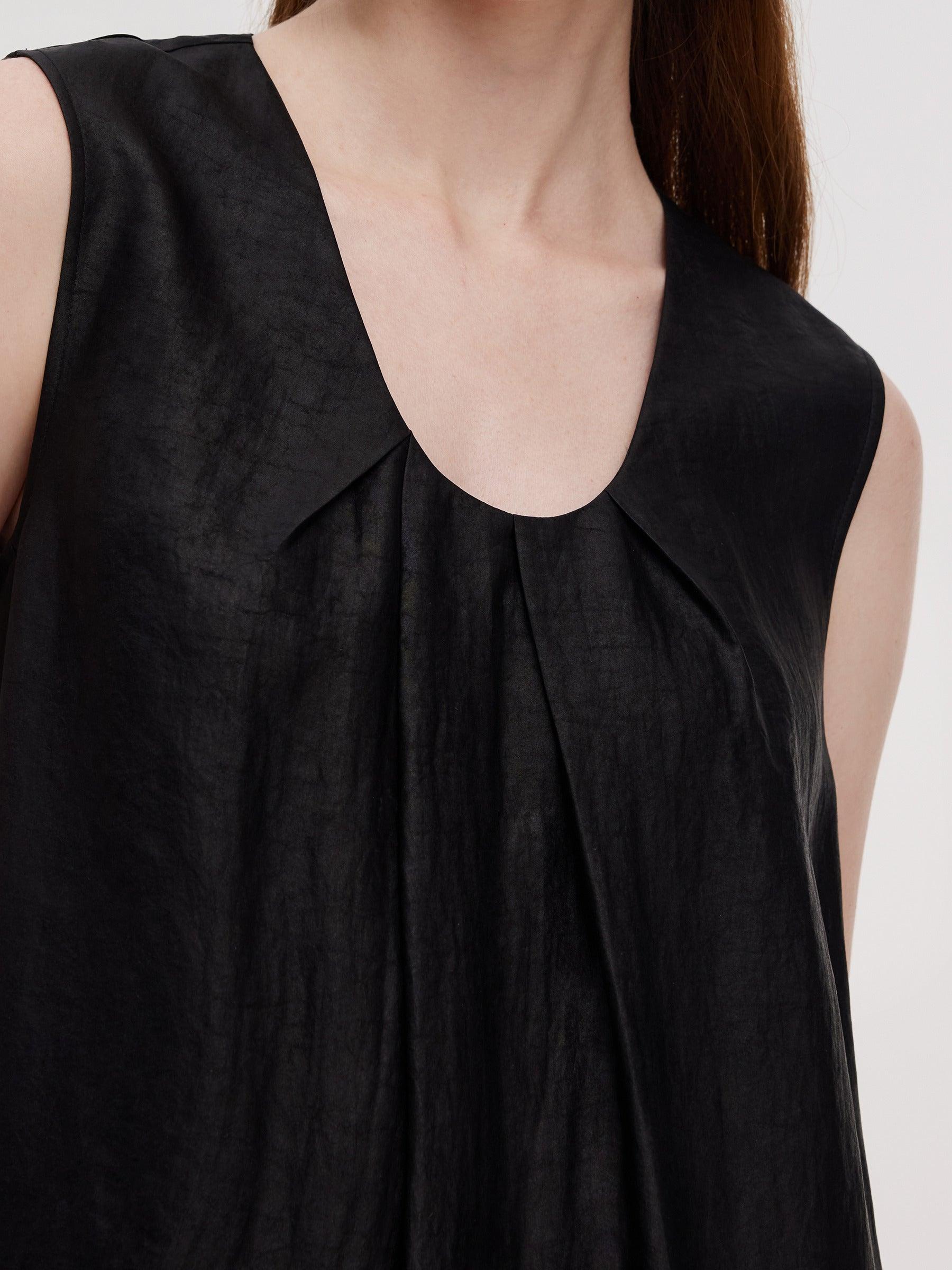 16MM Xiang Yun Silk Women Sleeveless Maxi Dress Product Image