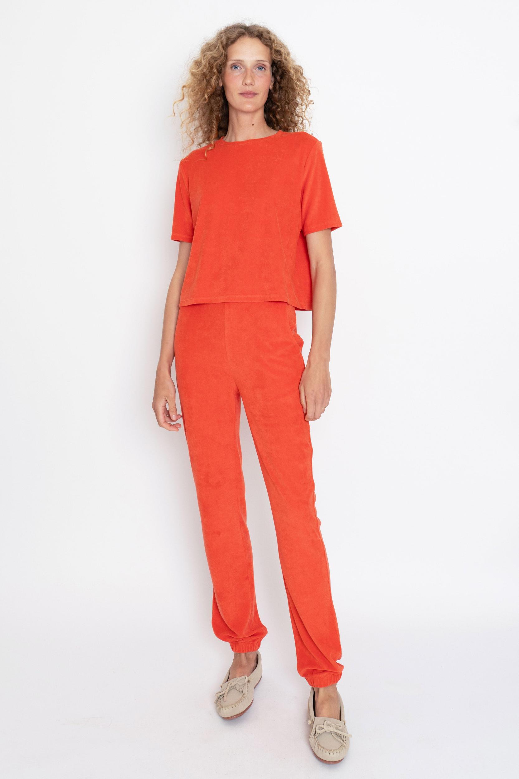 The Terry Sweatpants - Poppy Female Product Image