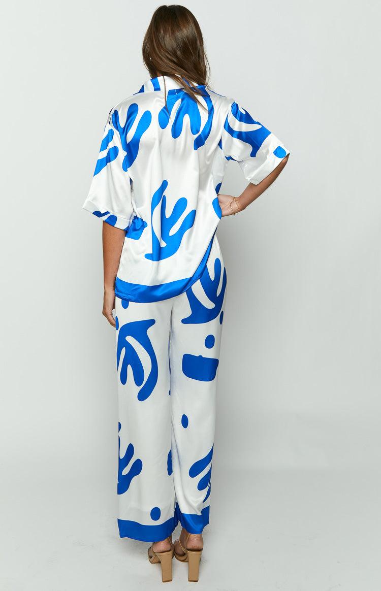 Karren Blue Print Pants Baby Product Image