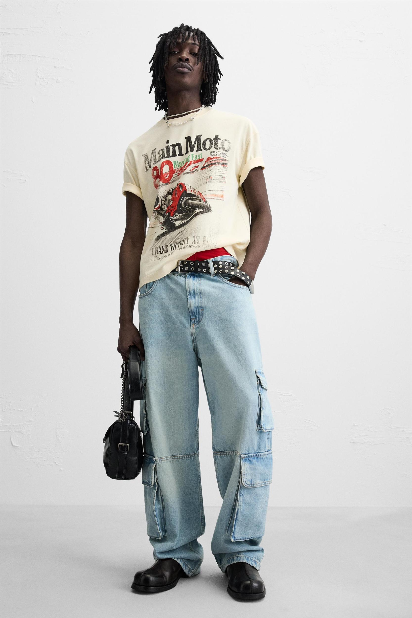 WASHED PRINTED T-SHIRT Product Image