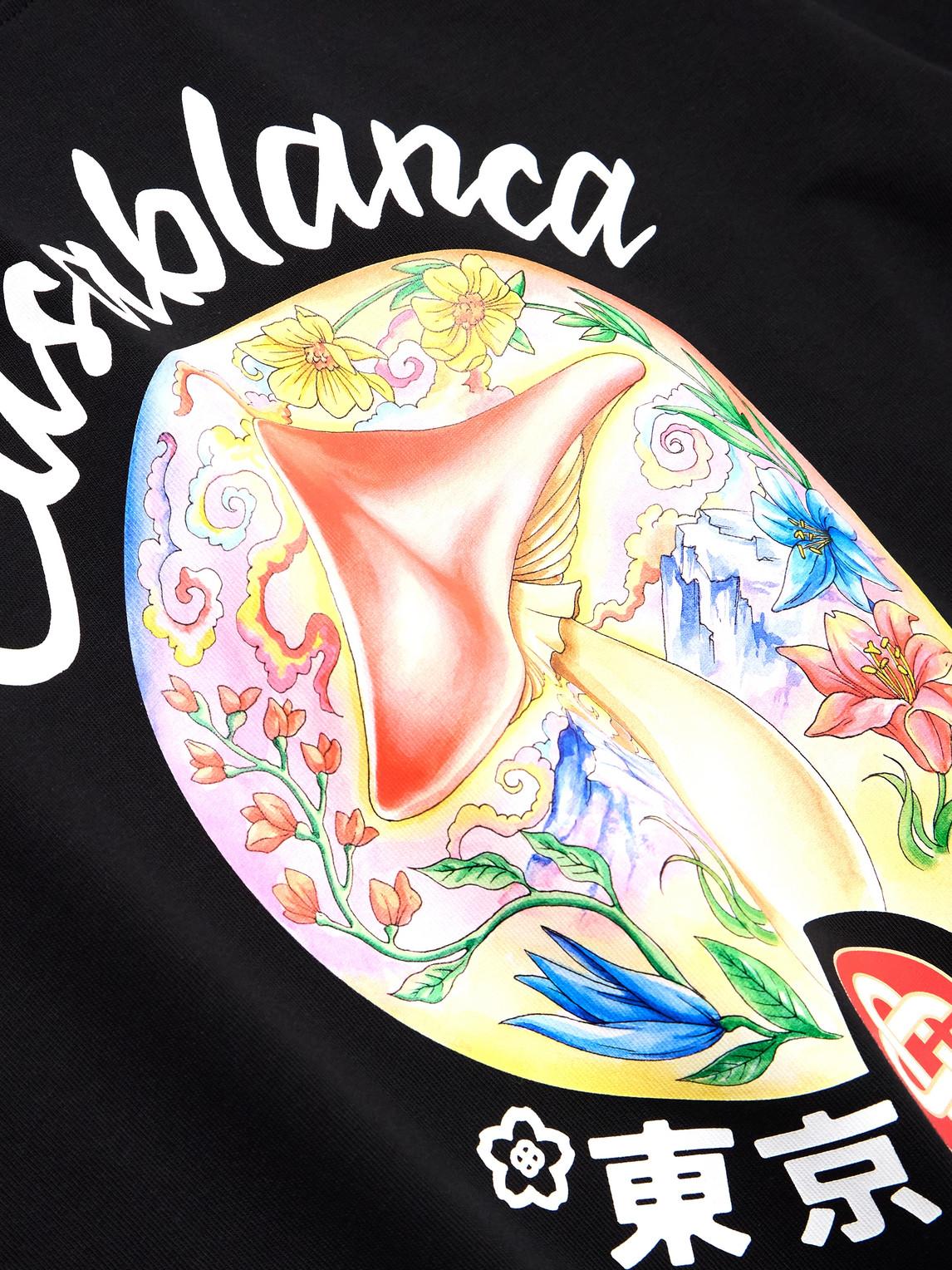 Black Mushroom Emblem T-shirt Product Image