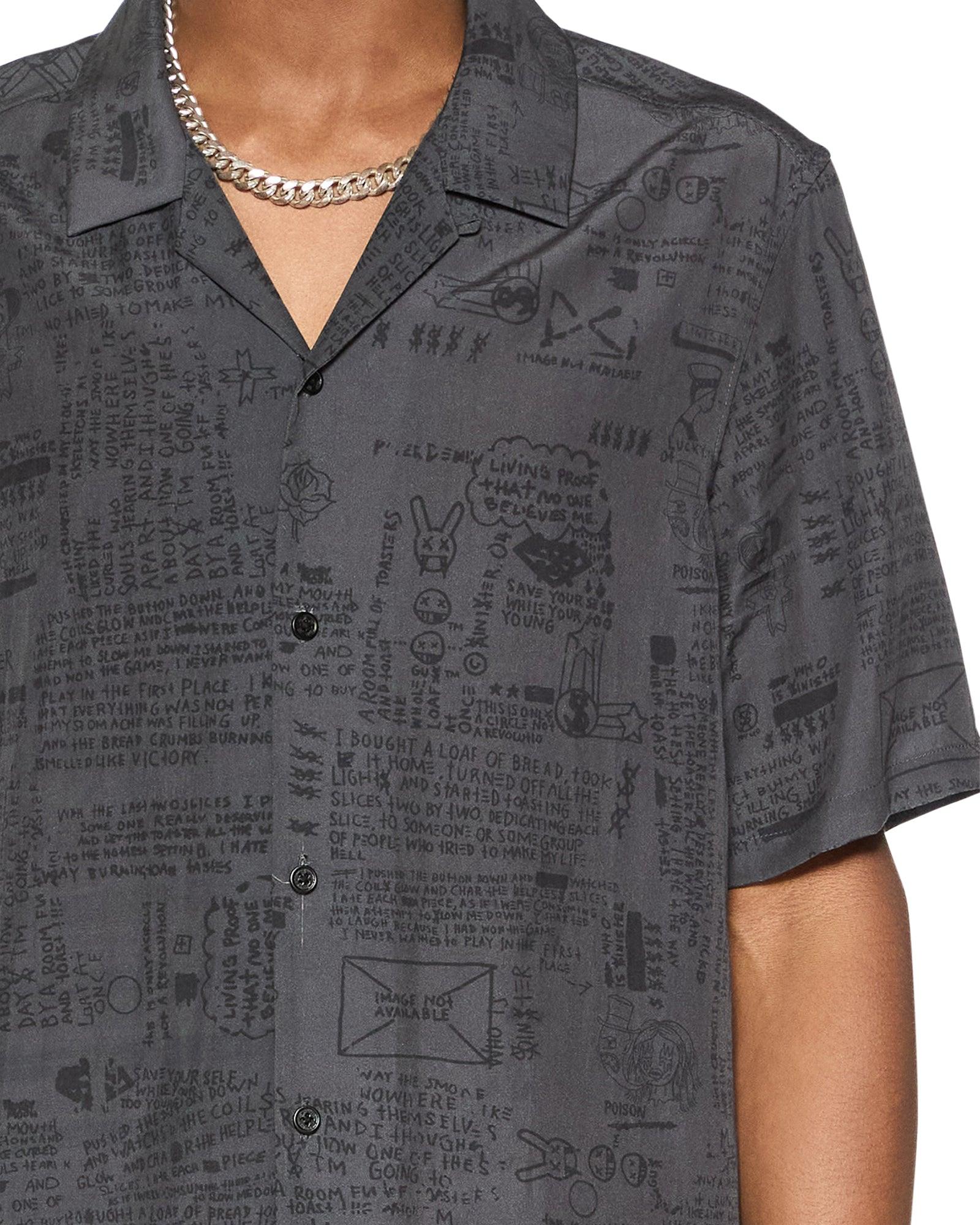 VERSES RESORT SS SHIRT BLACK Male Product Image