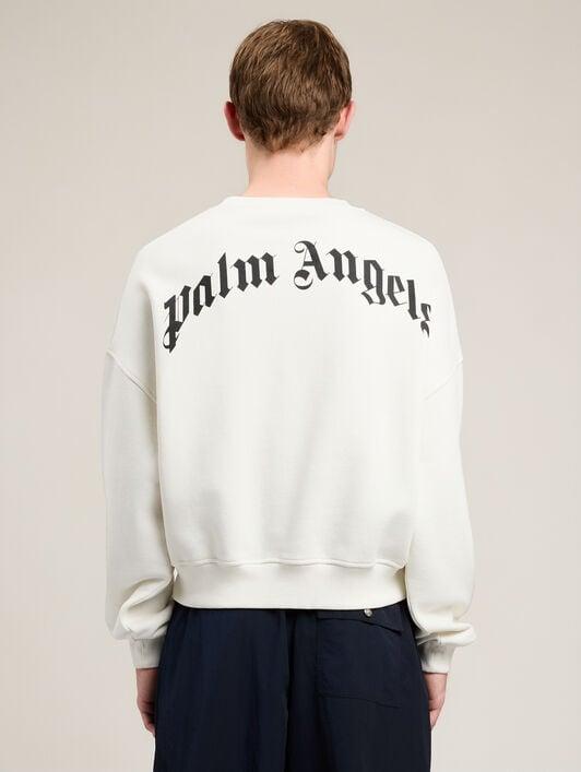 Back Curved Logo Loose Sweatshirt Product Image