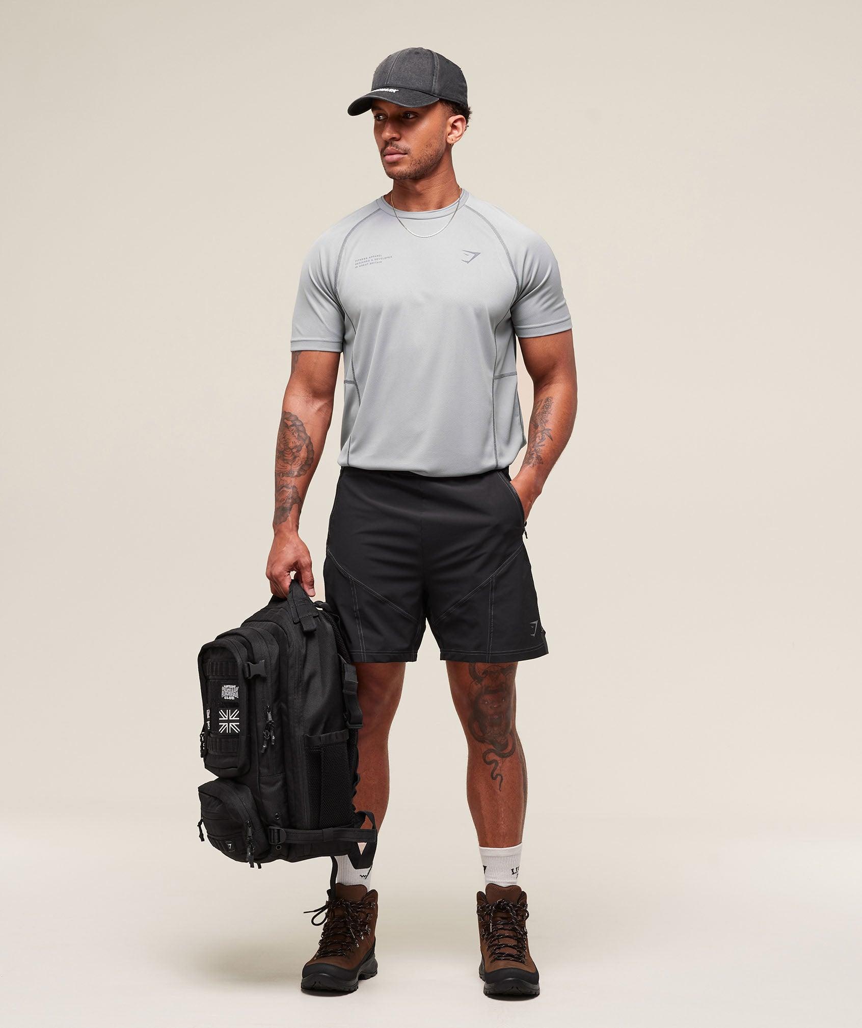 Gymshark Tactical T-Shirt - Smokey Grey Male Product Image