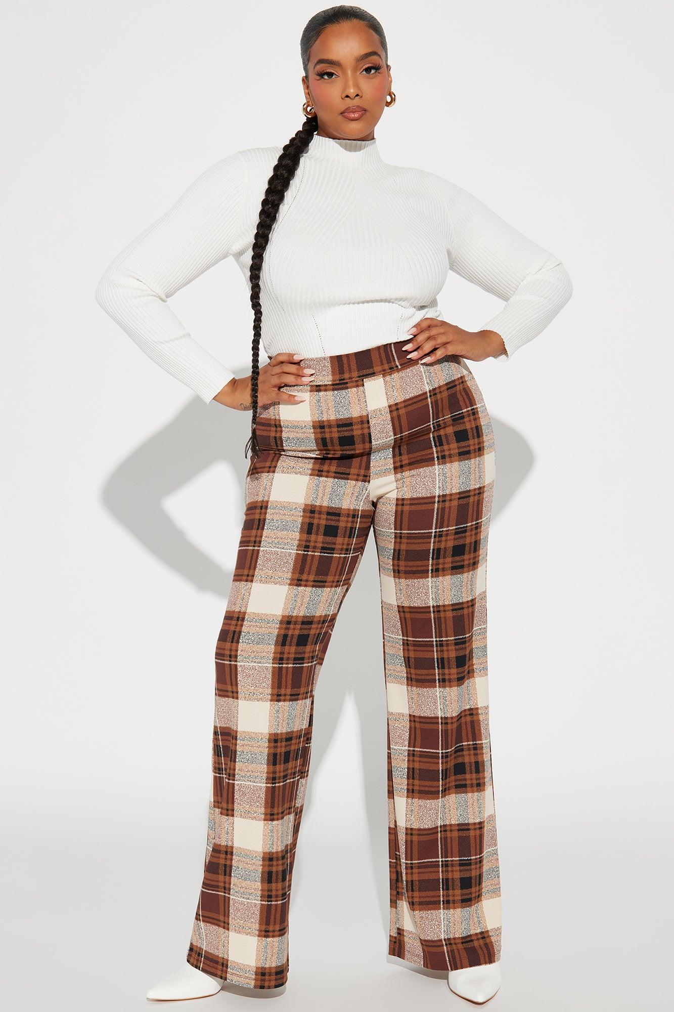 Jahia Flare Pants - Brown/combo Product Image