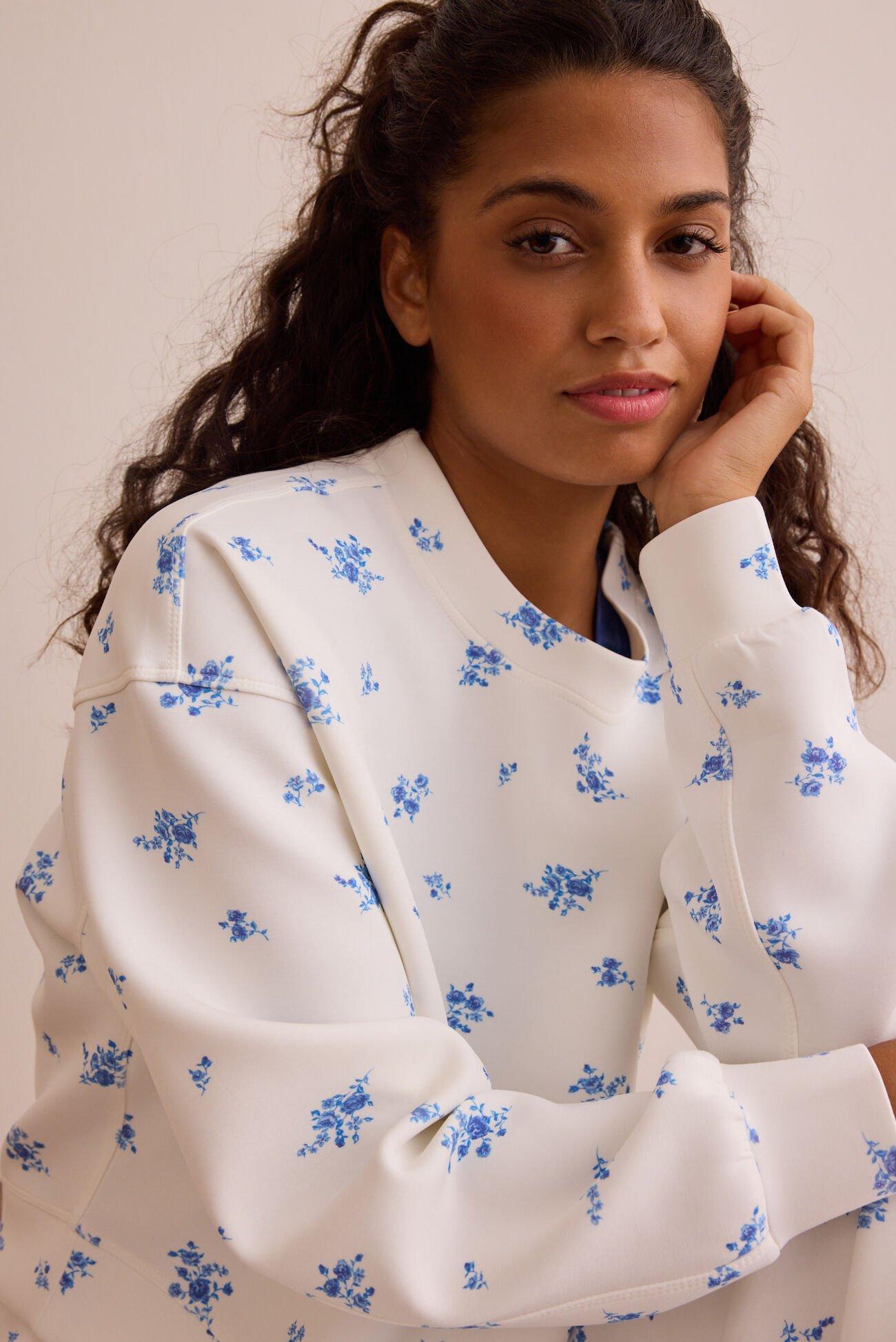 Floral Supersoft Crew Pullover Product Image