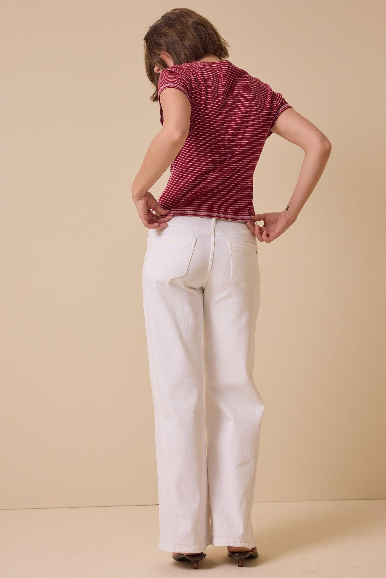 Campbell Stripe Crop Tee Product Image