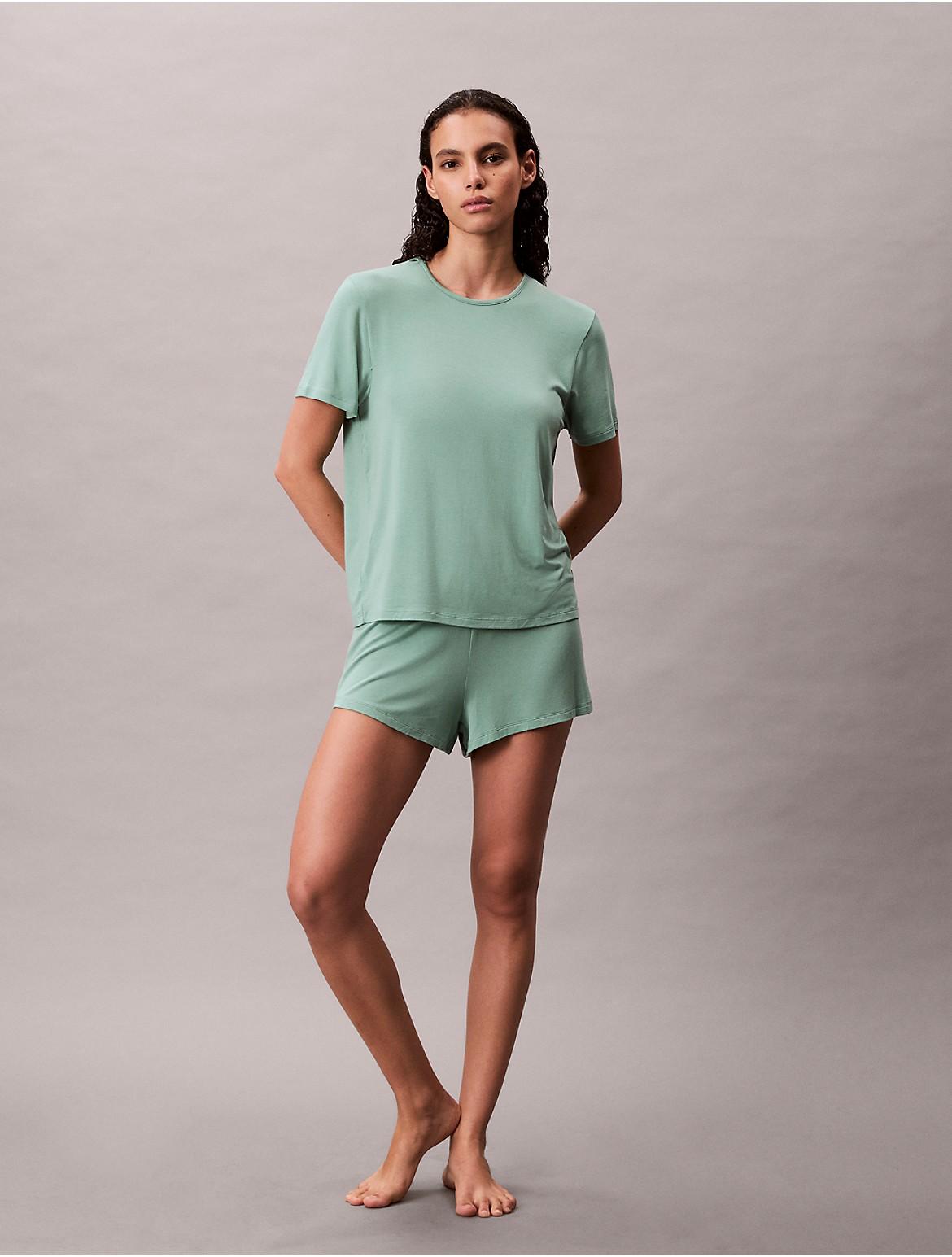 Calvin Klein Womens Ultra Light Lounge Shorts - Green Product Image