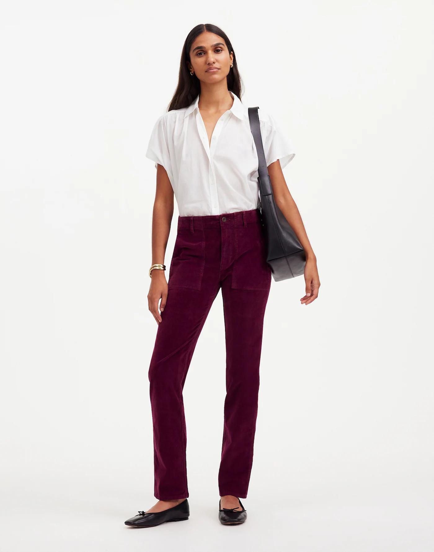 The Slim Straight Utility Pant in Garment Dye Corduroy Product Image