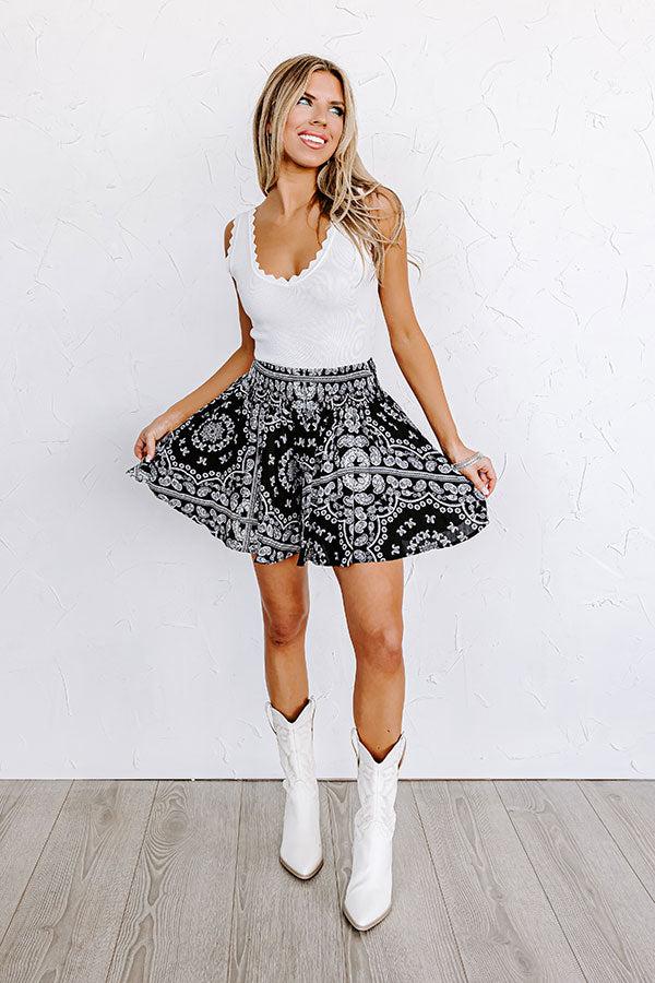 Sailing Away Shorts in Black Product Image