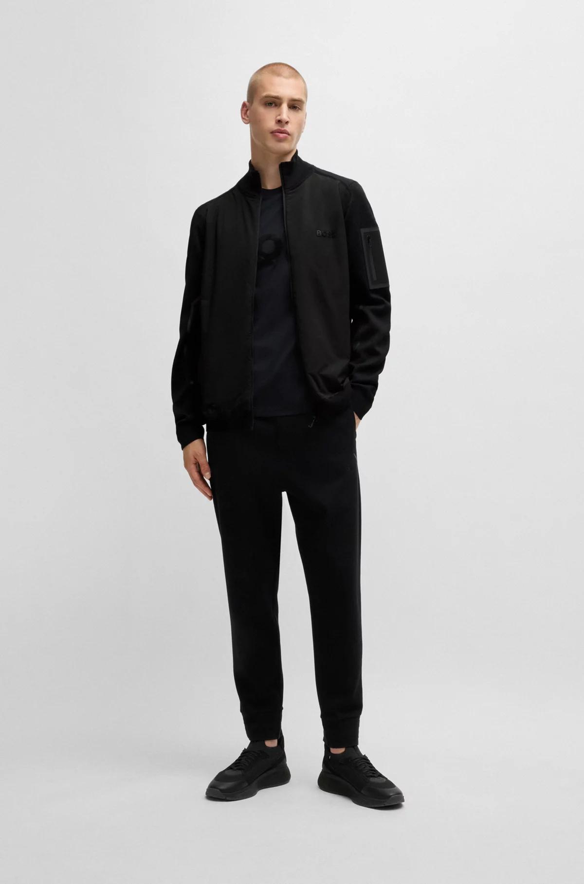 Boss Mixed-Material Jacket with Thermo-Regulating Properties Product Image