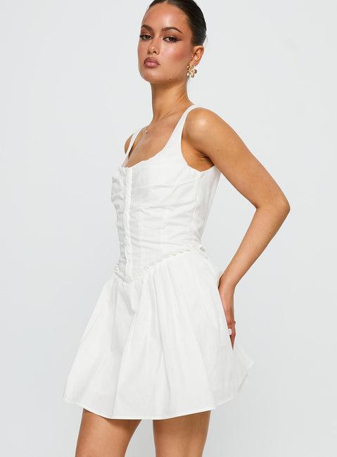 Wild Ideas Mini Dress White Product Image