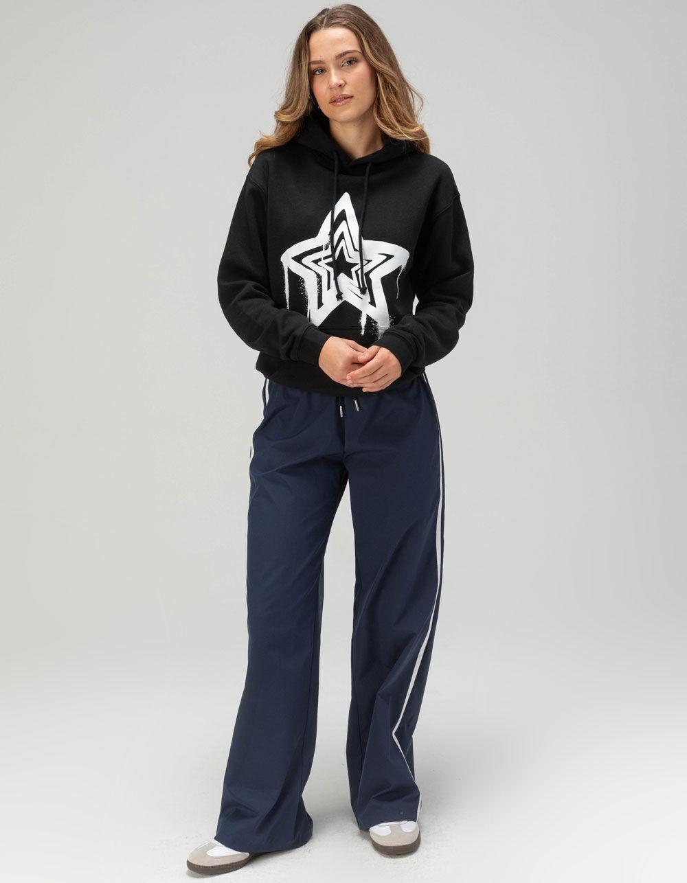RSQ Womens Drip Star Hoodie - BLACK Product Image